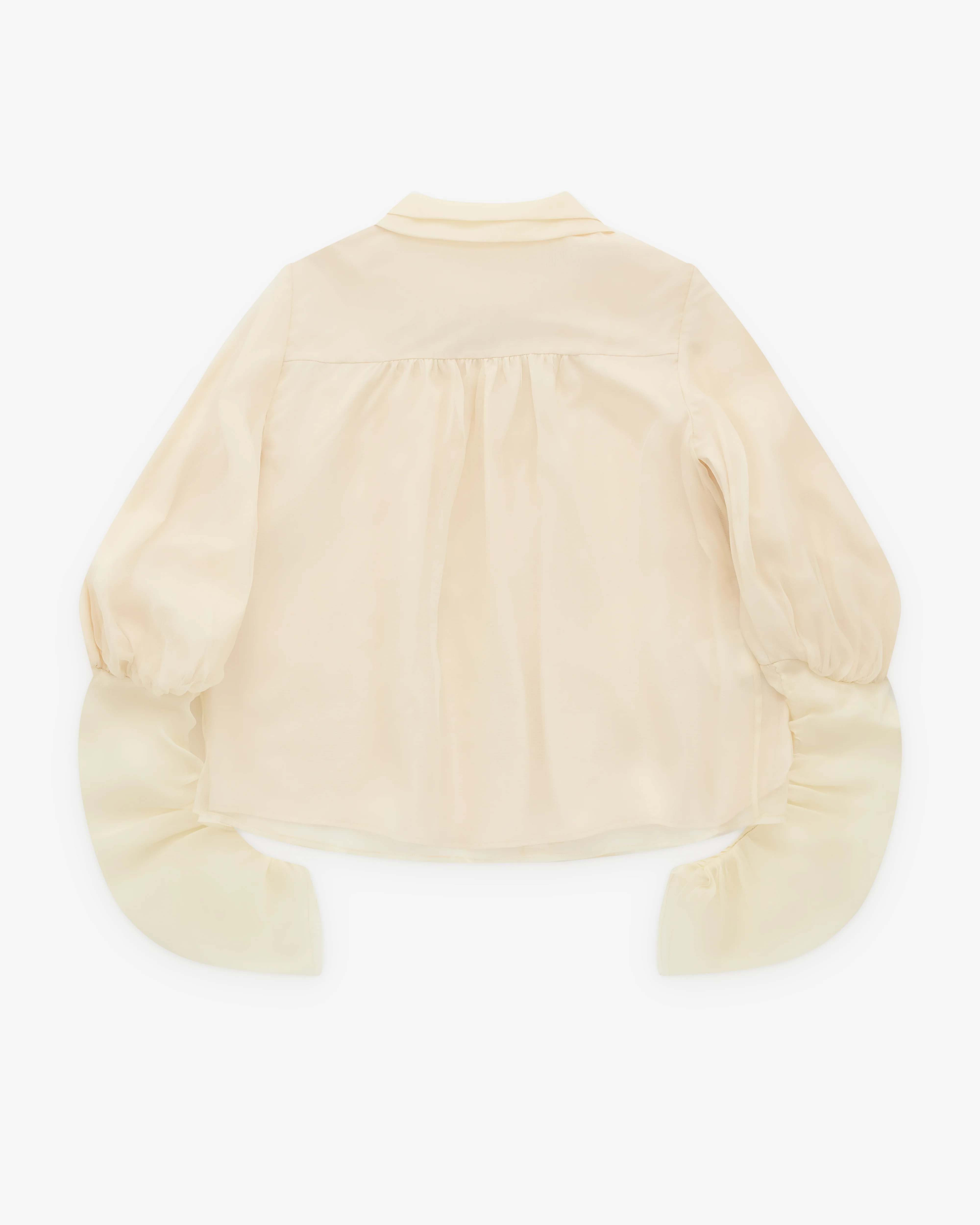 Renli Su - Women’s Silk Shirt - (Rice White) - Image 2