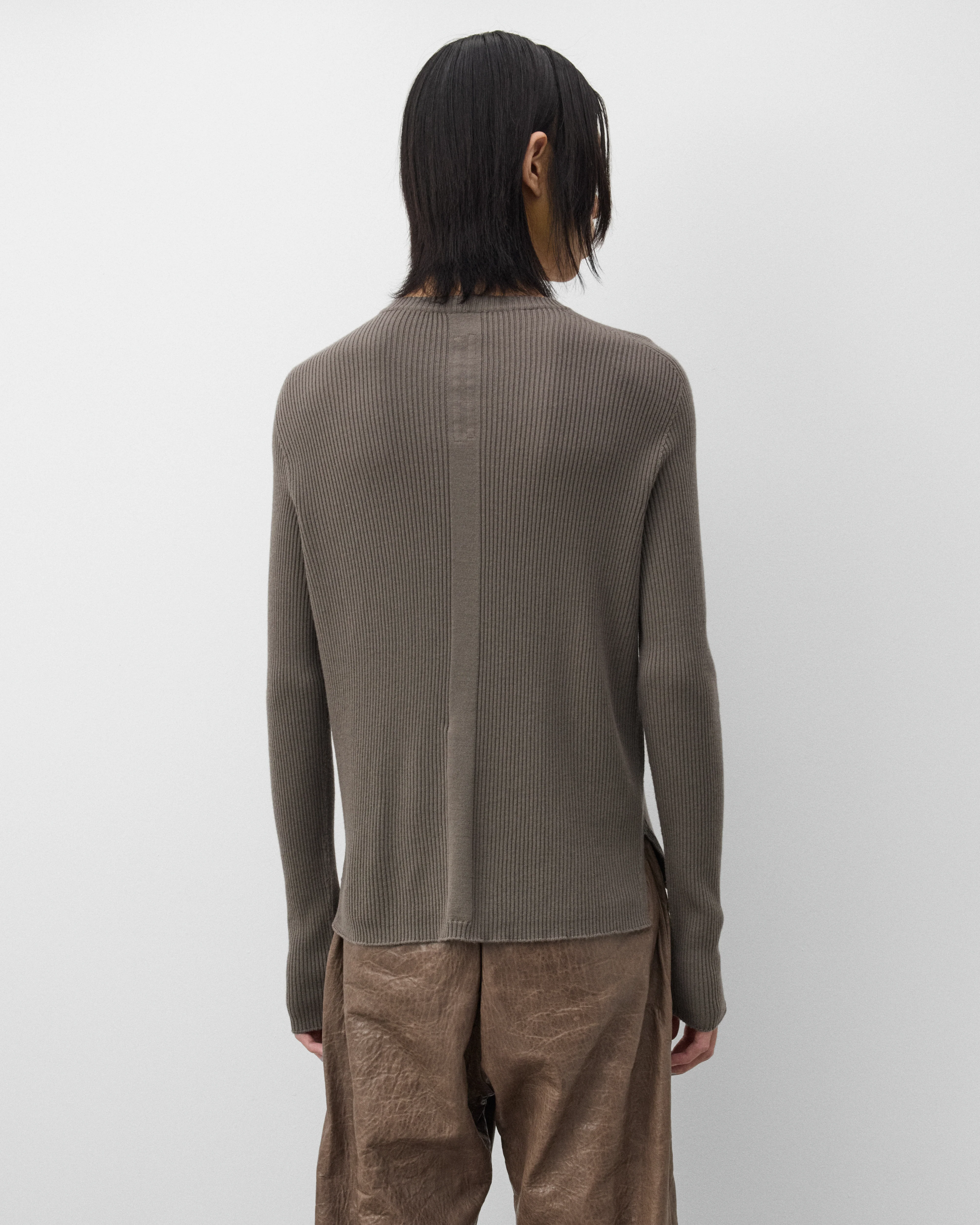 Rick Owens - Men's Ribbed Geo Knit - (Dust) - Image 5