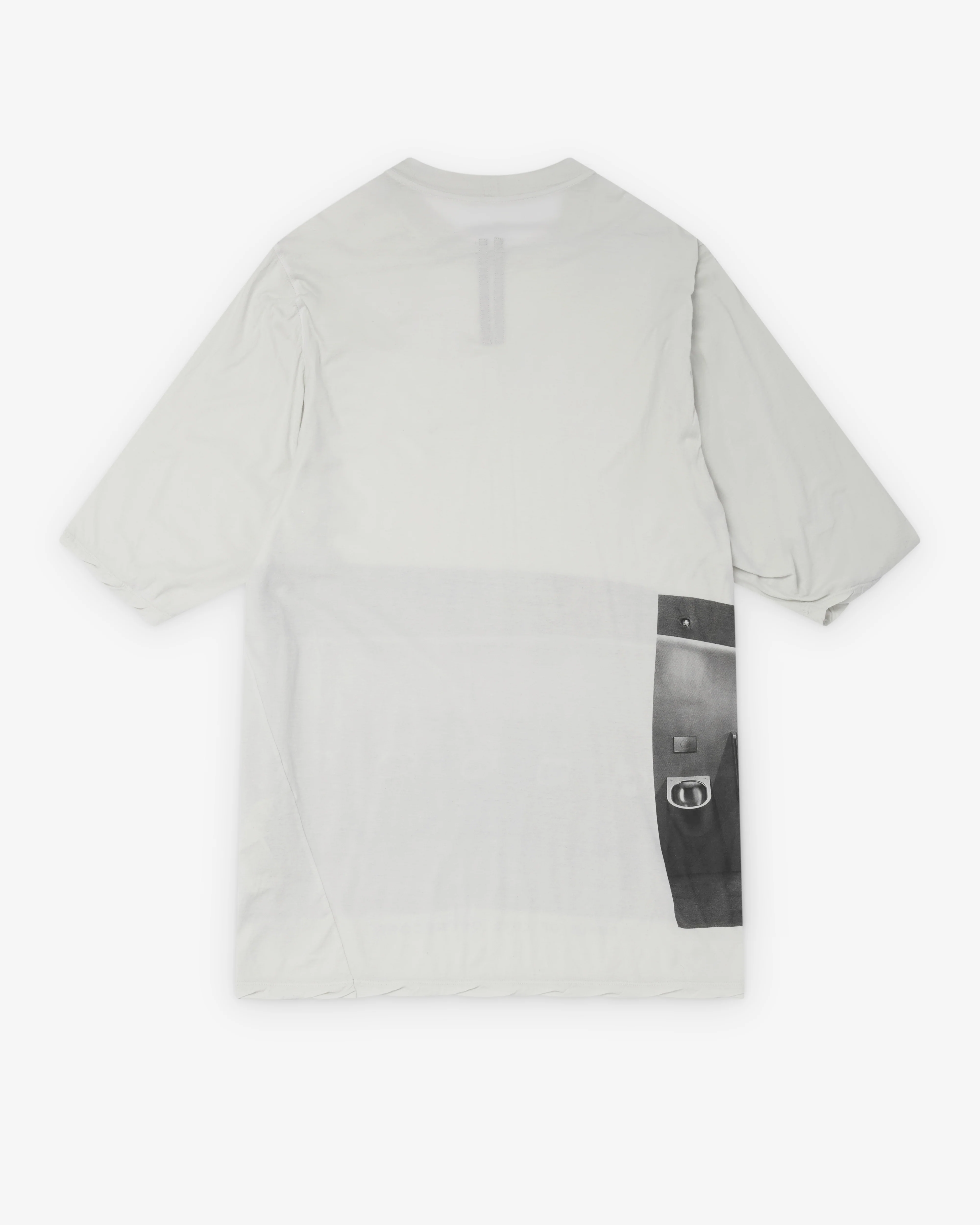 Rick Owens - Men's Jumbo Short Sleeve T-Shirt - (Milk Wash/Black) - Image 2