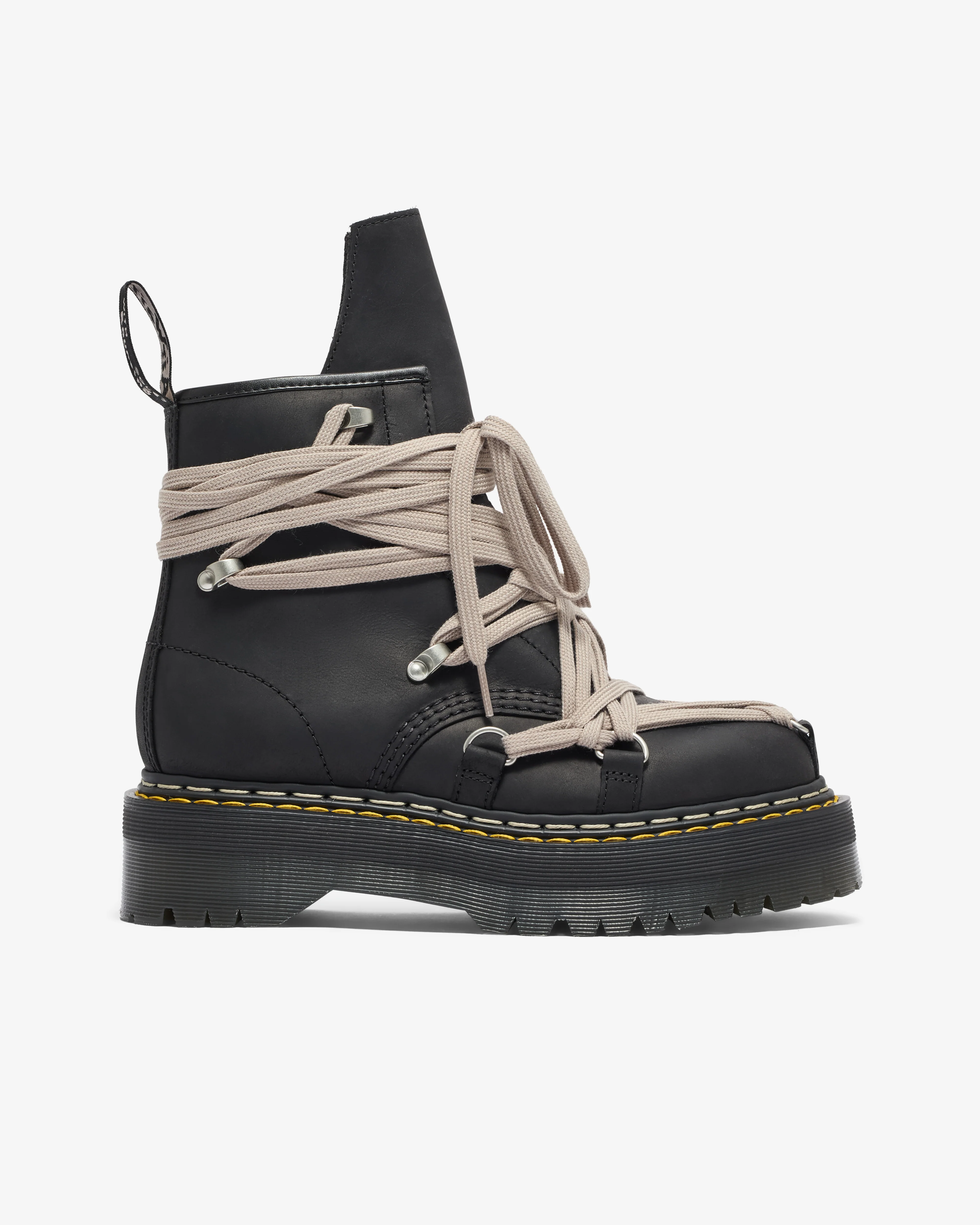 Rick Owens - 1460 Quad Sole MegalaceĀ® Boot - (Black)