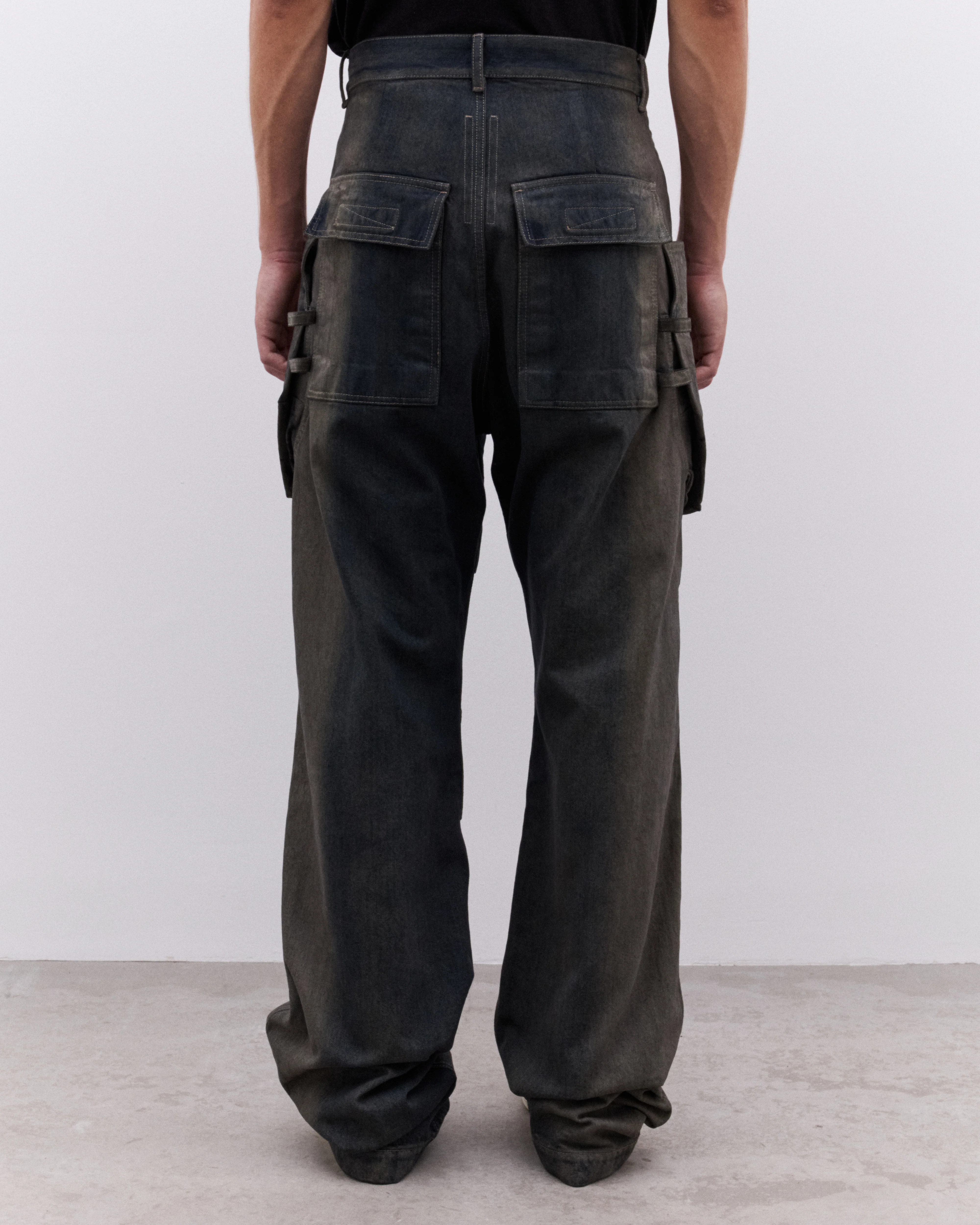 Rick Owens - Men’s Stefan Denim Trousers - (Dark Grey) - Image 5