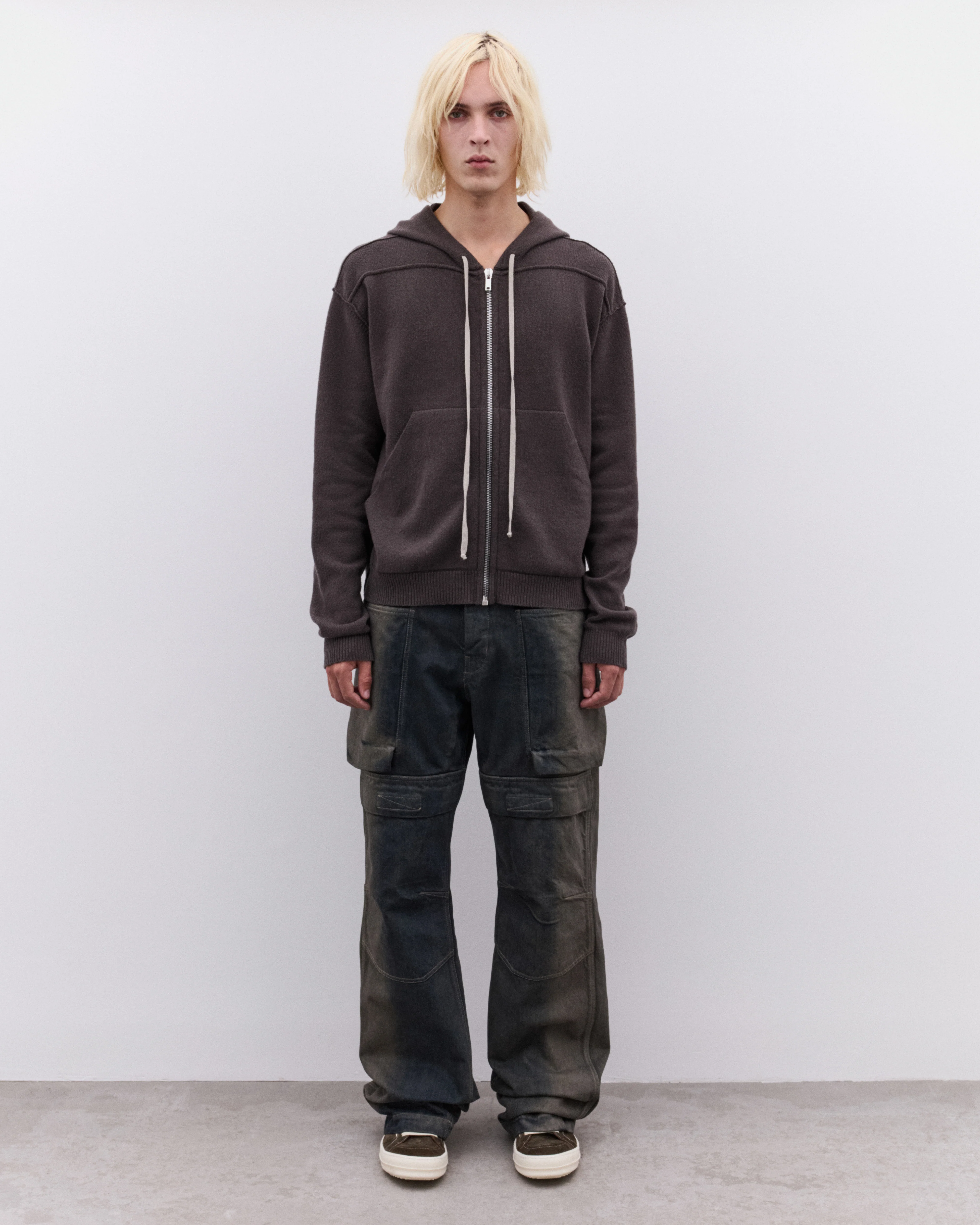 Rick Owens - Men’s Stefan Denim Trousers - (Dark Grey) - Image 6