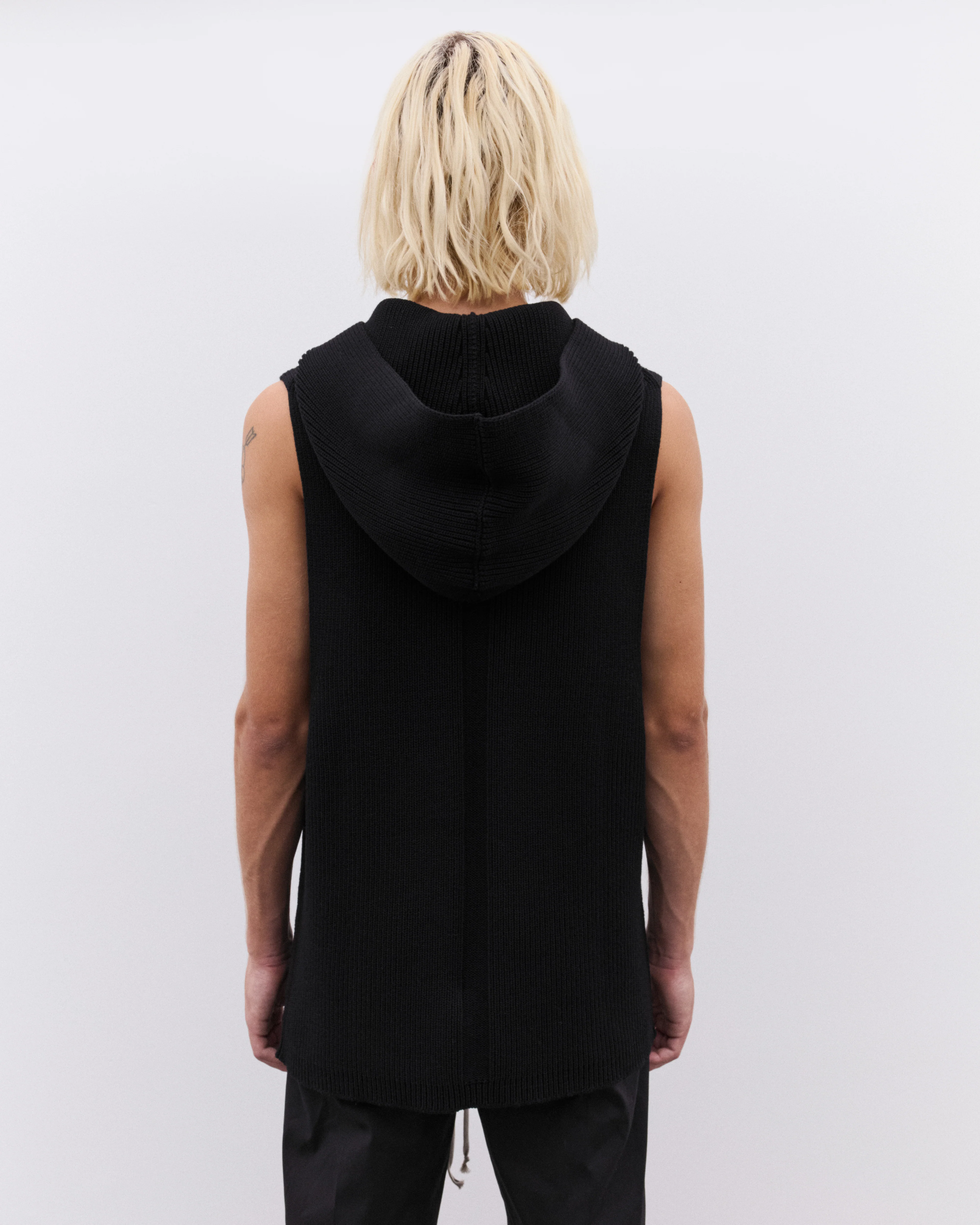 Rick Owens - Men’s Hooded Tank - (Black) - Image 5