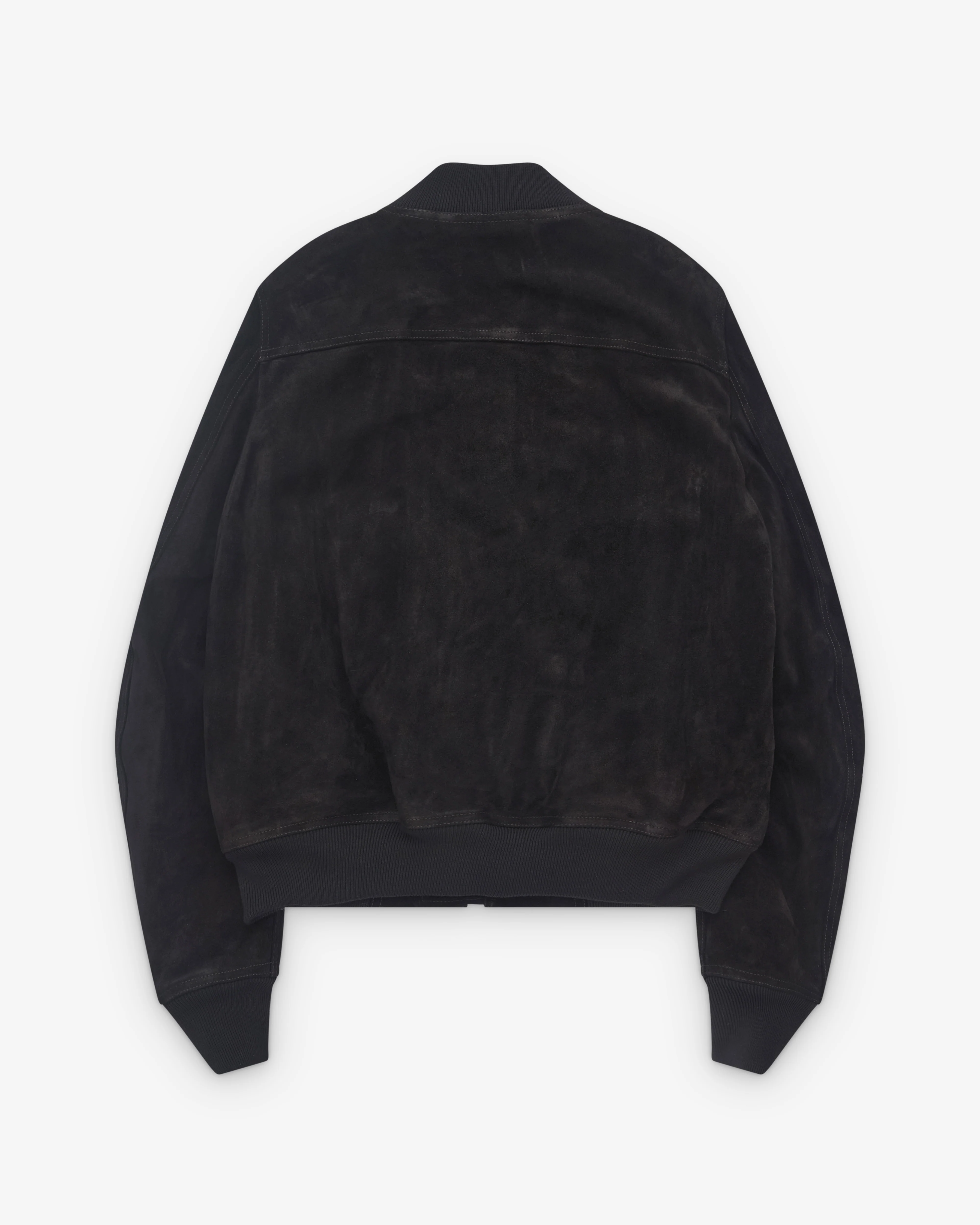 Rick Owens - Men’s Leather Bomber Jacket - (Black) - Image 2