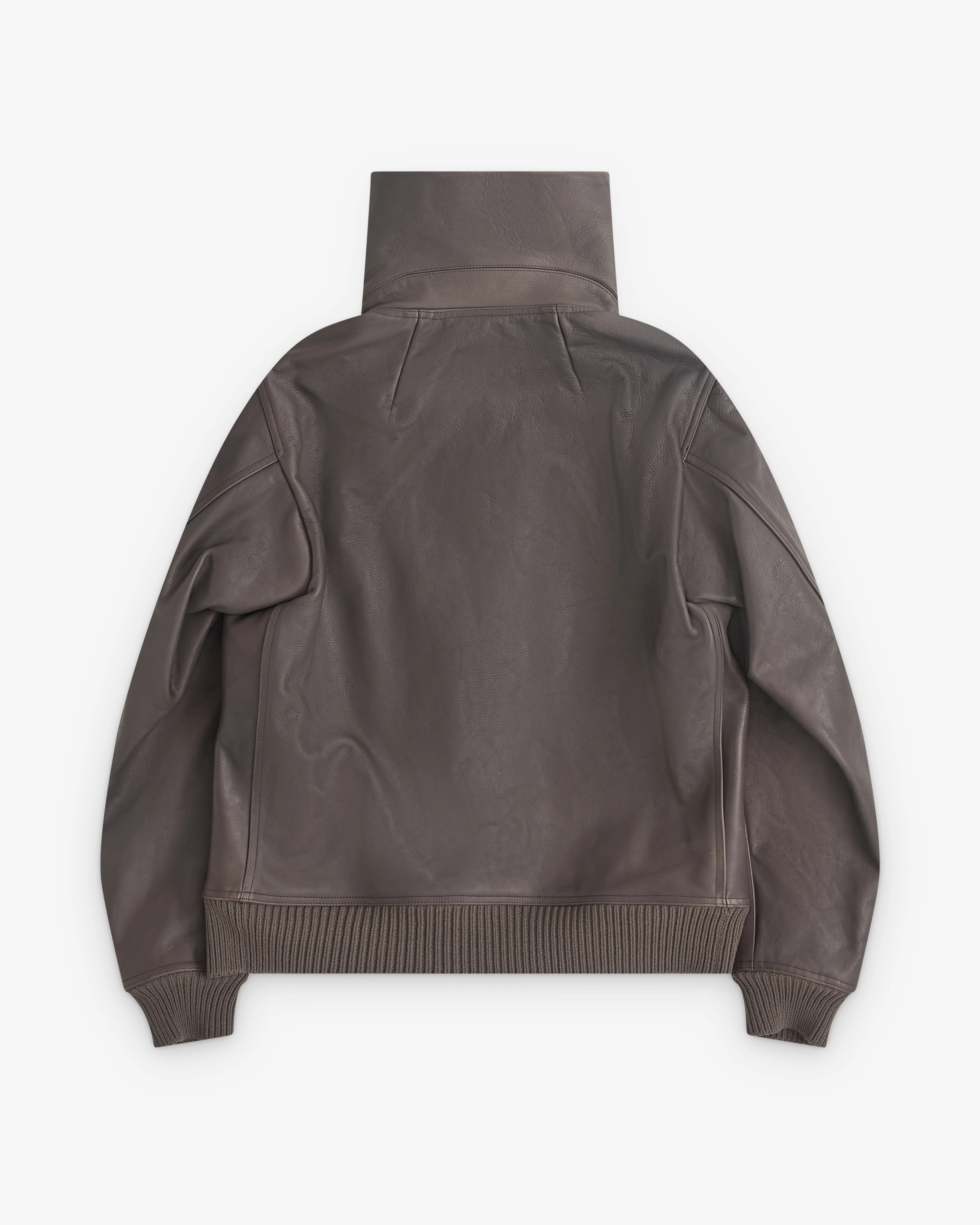Rick Owens - Men’s Blixa Leather Jacket - (Dark Dust) - Image 2