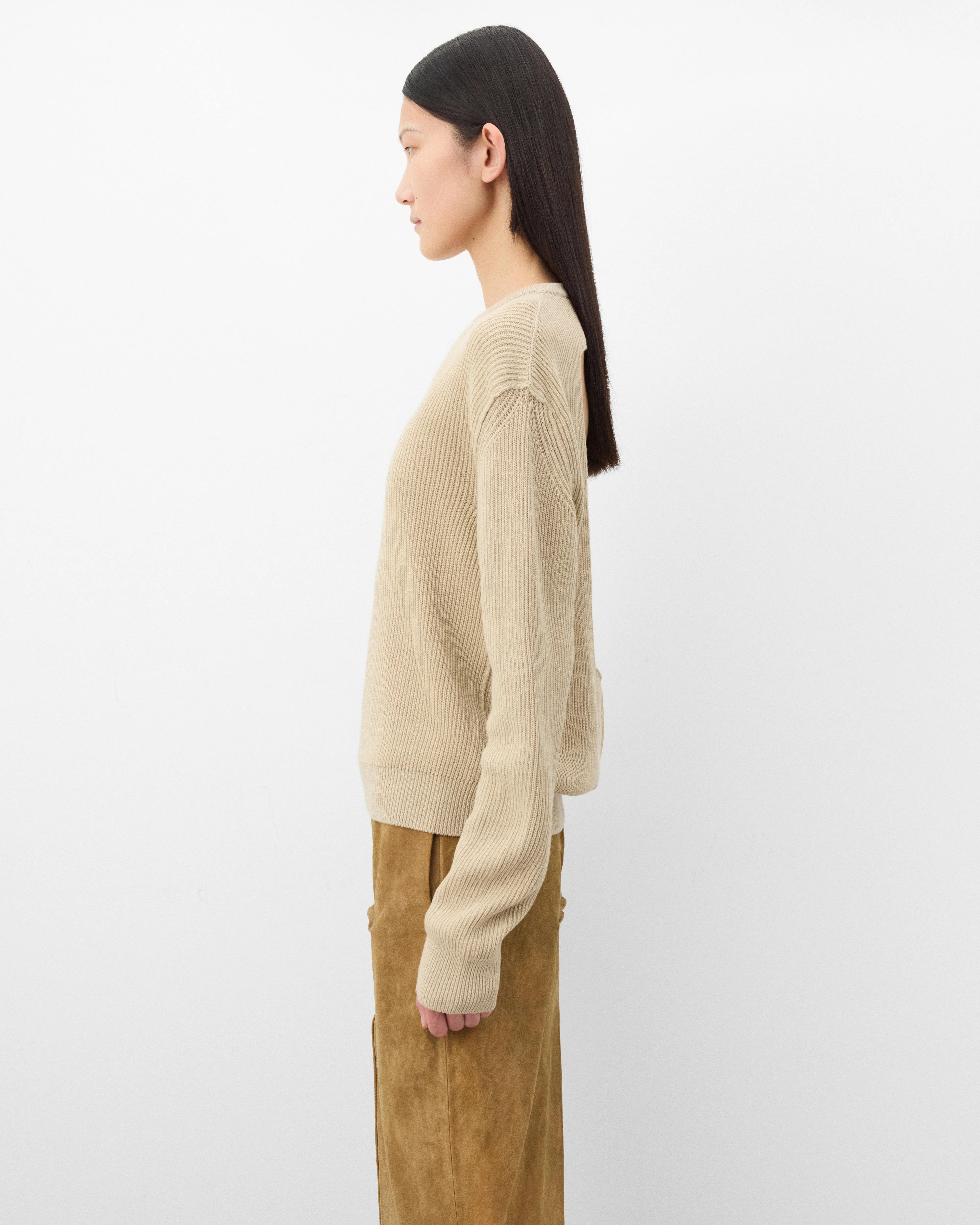 Rick Owens - Women's Fisherman Sweater - (Sand) - Image 4