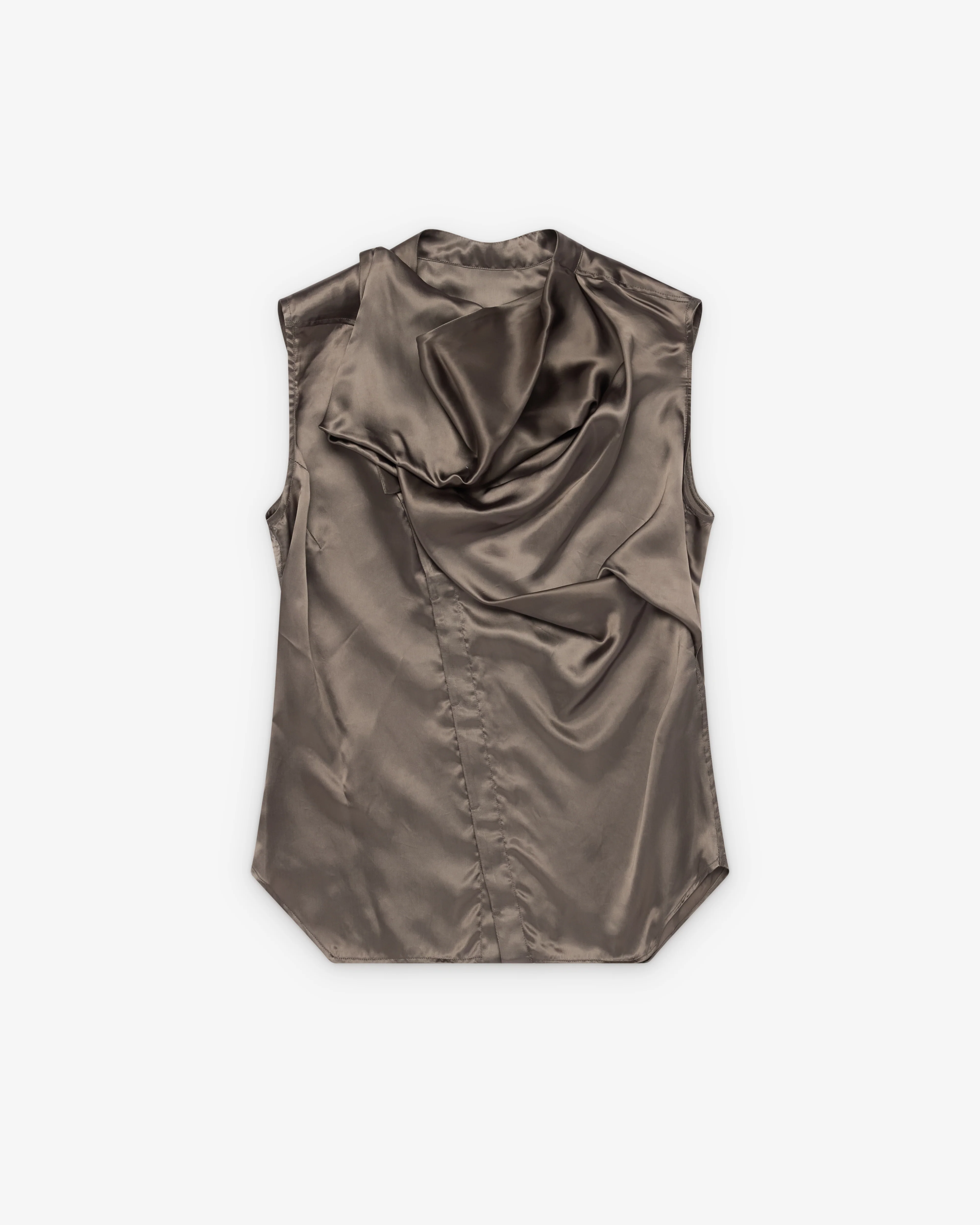 Rick Owens - Women's Woven Sleeveless Shirt - (Dark Dust)