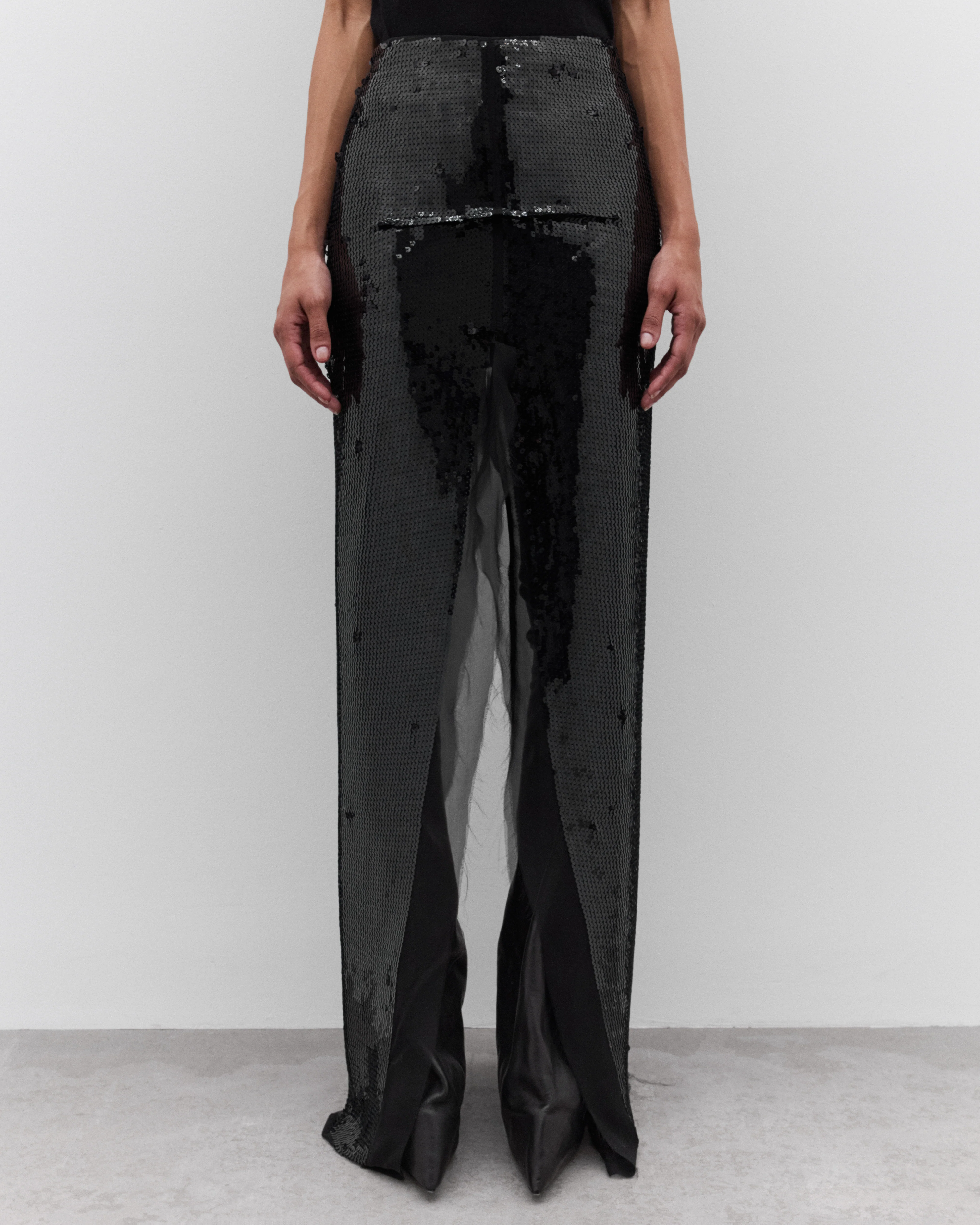 Rick Owens - Women’s Sliced Skirt - (Black) - Image 5