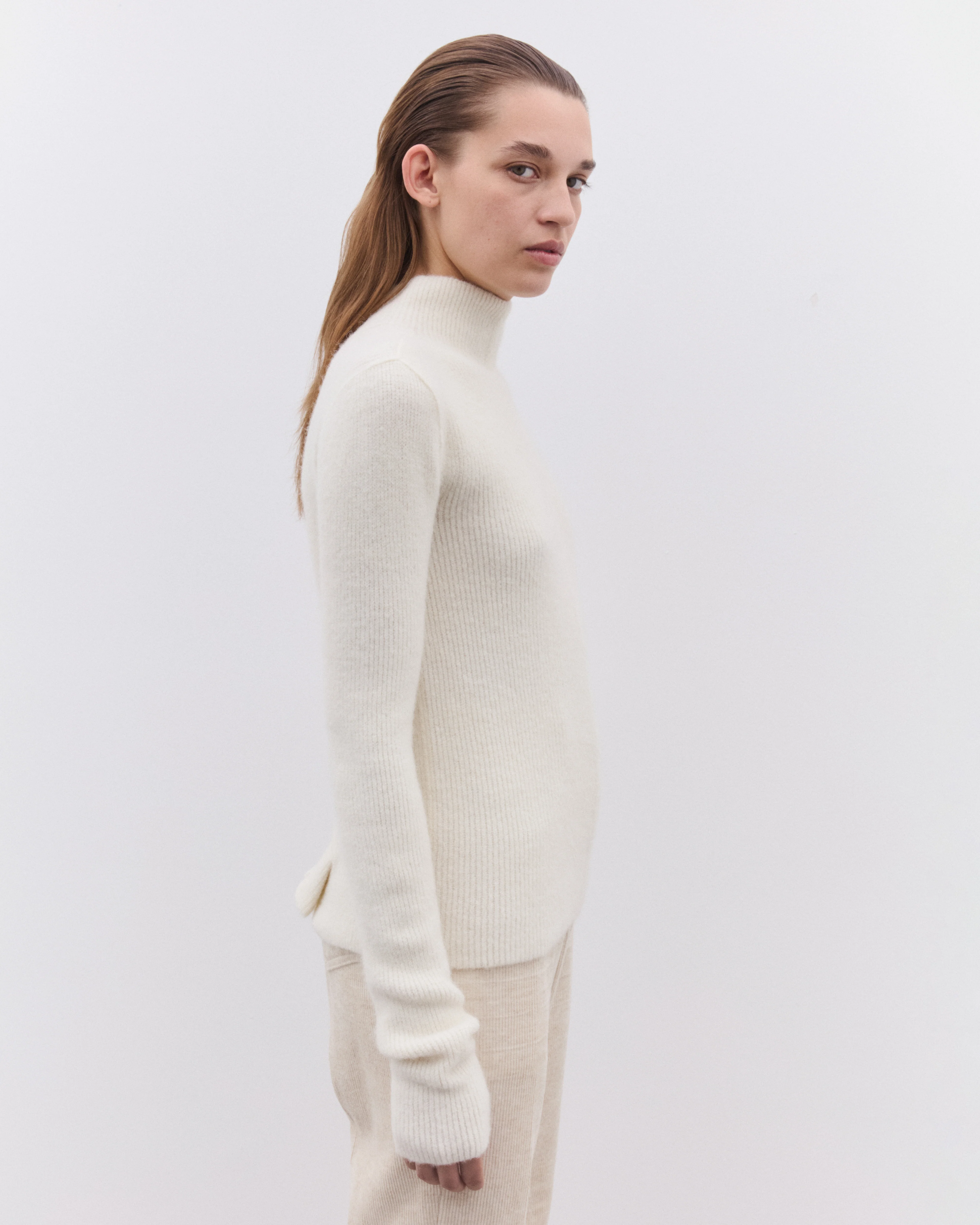 Rick Owens - Women’s Headon Pullover Sweater - (Milk) - Image 4