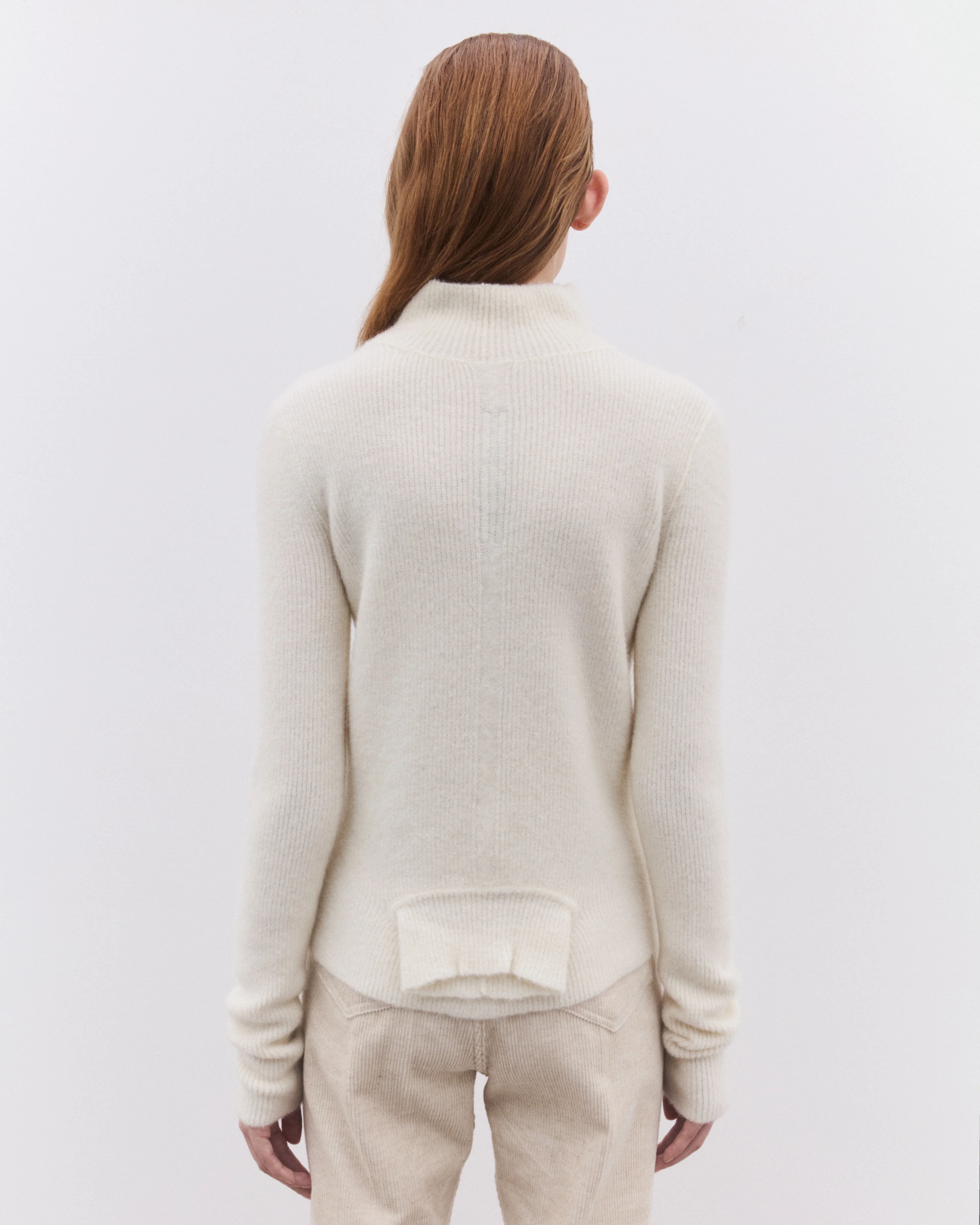 Rick Owens - Women’s Headon Pullover Sweater - (Milk) - Image 5