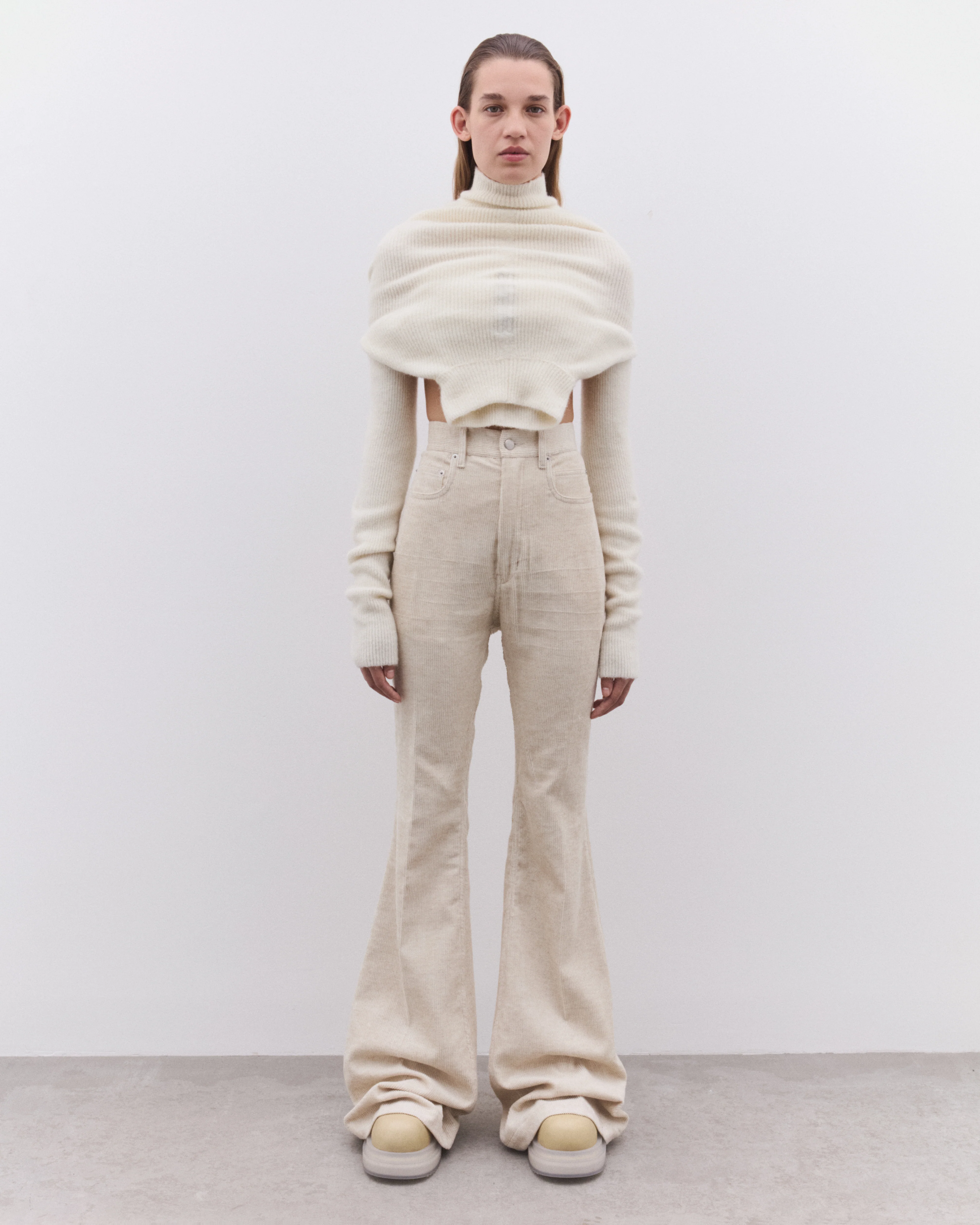 Rick Owens - Women’s Headon Pullover Sweater - (Milk) - Image 6