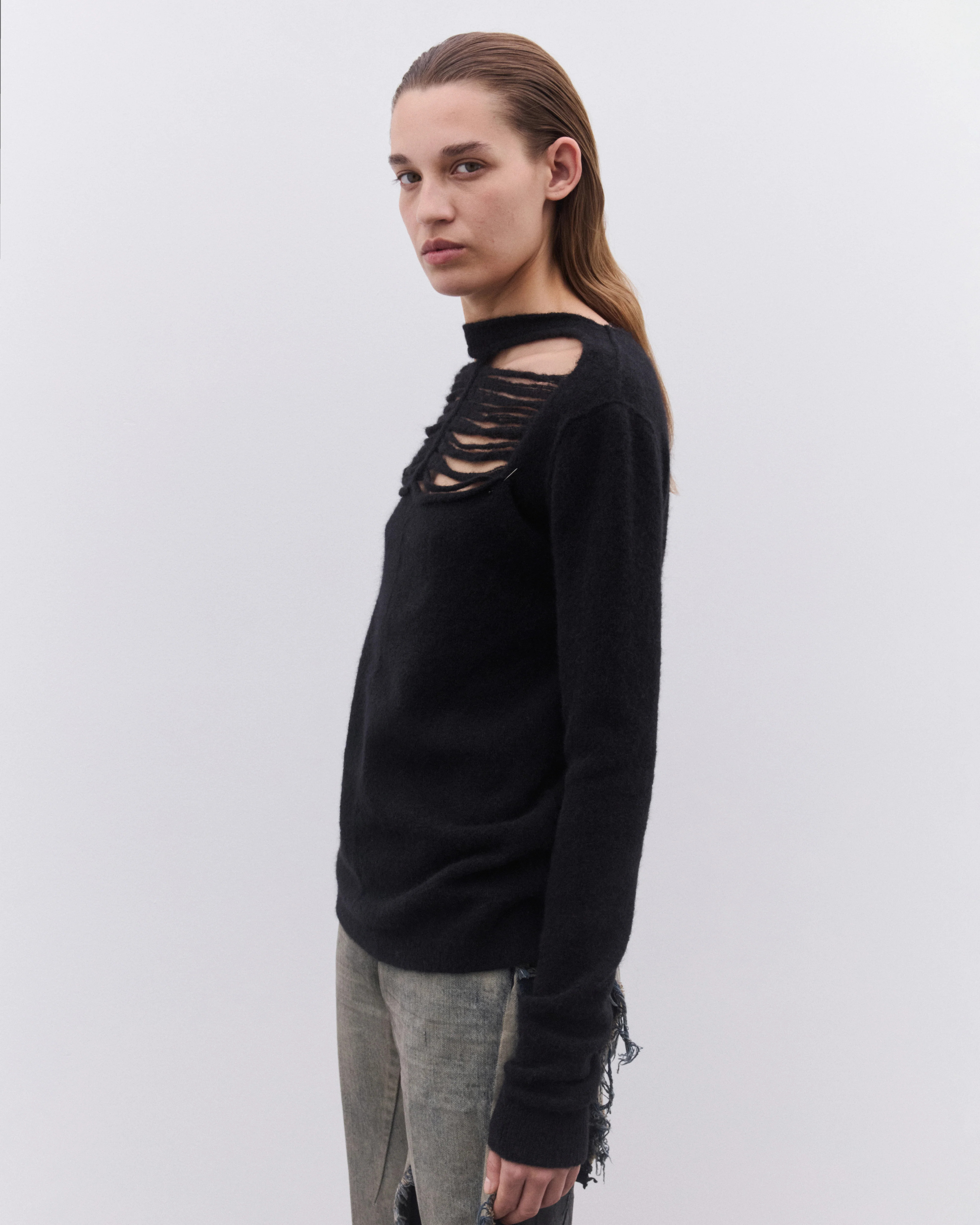 Rick Owens - Women’s Long Sleeve Top - (Black) - Image 4