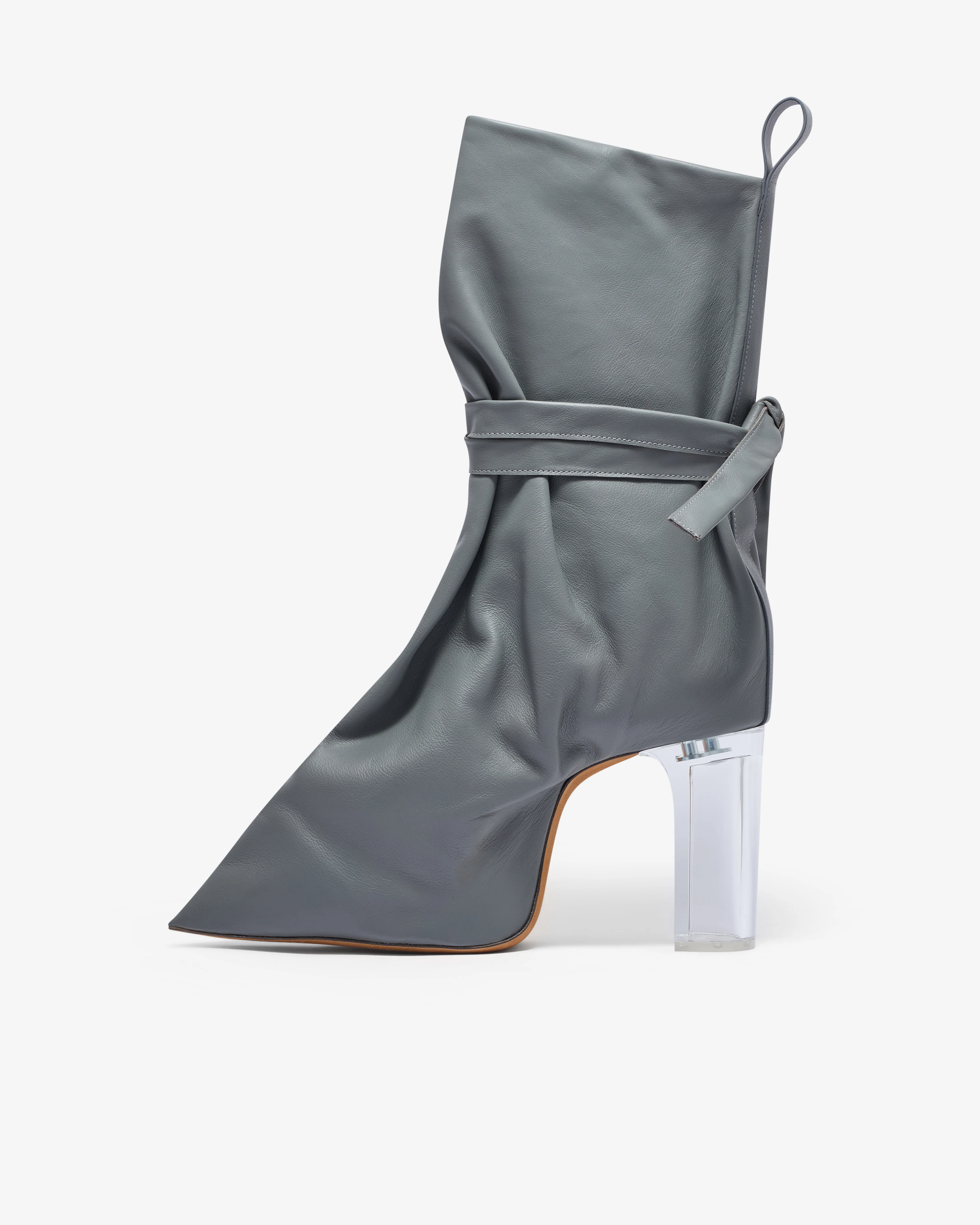 Rick Owens - Women’s Tied Taco Kiss Heels - (Washed Indigo) - Image 2