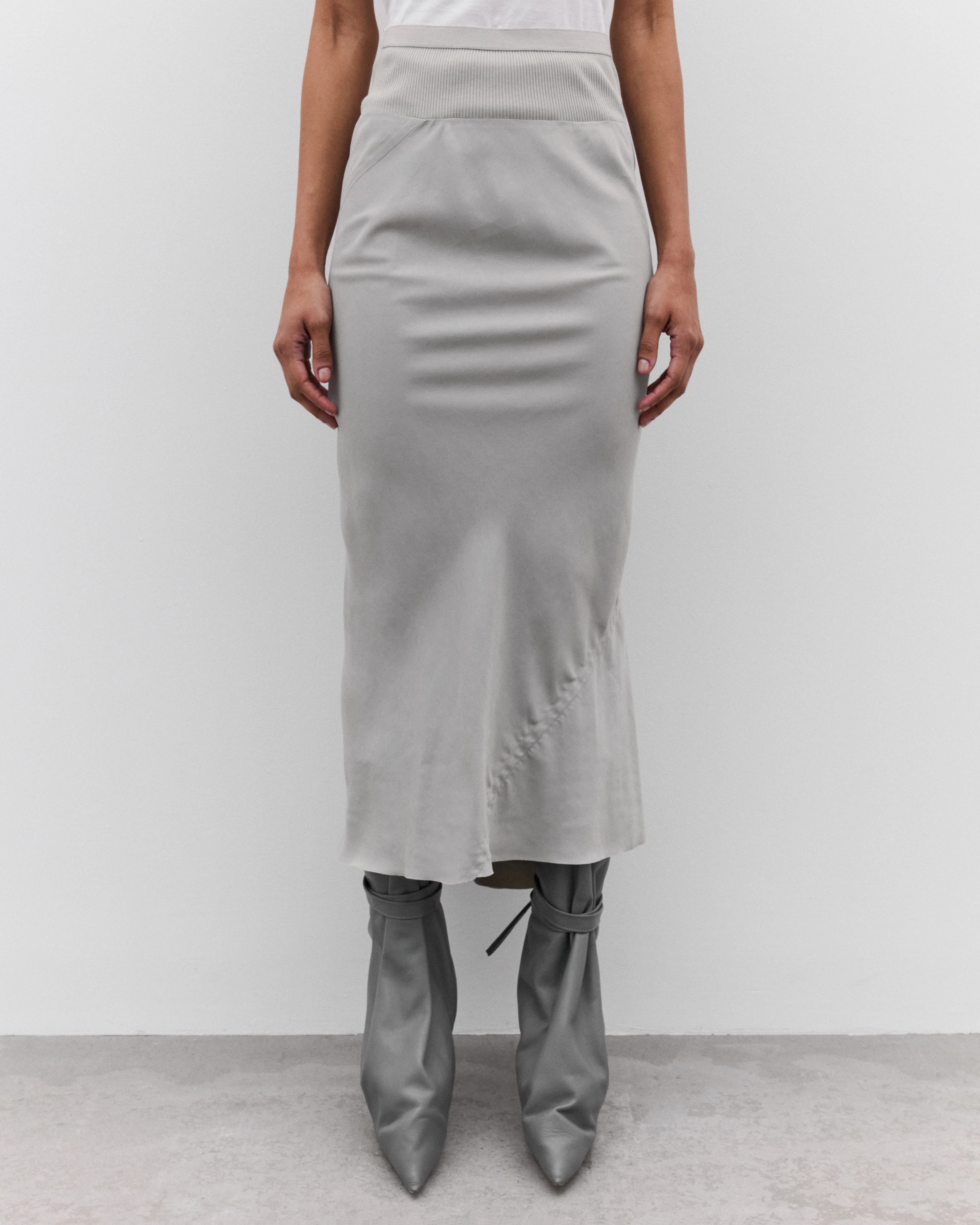 Rick Owens - Women’s A Line Skirt - (Pearl) - Image 3