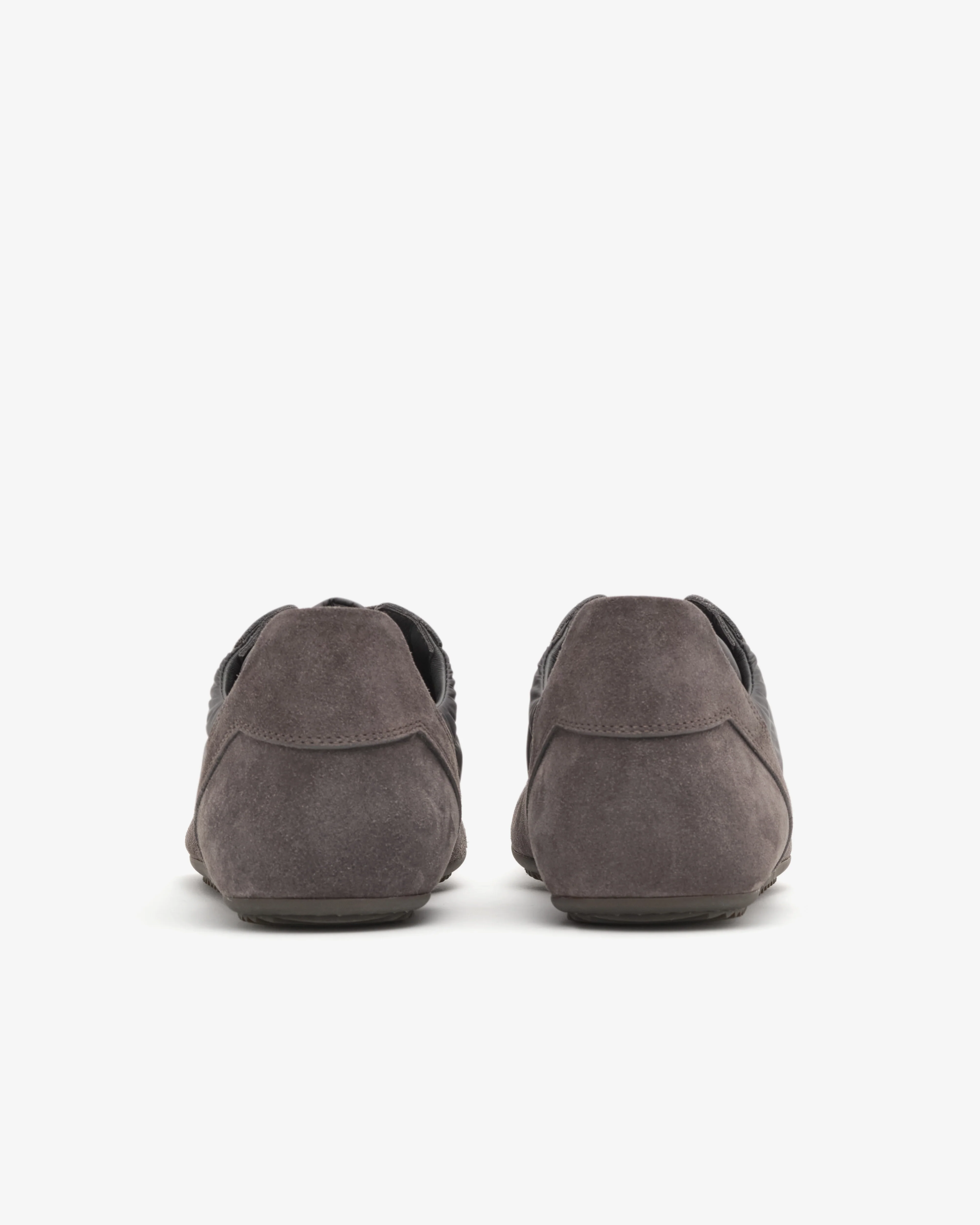 Rick Owens - Suede Minimal Sneaker - (Dark Grey) - Image 4