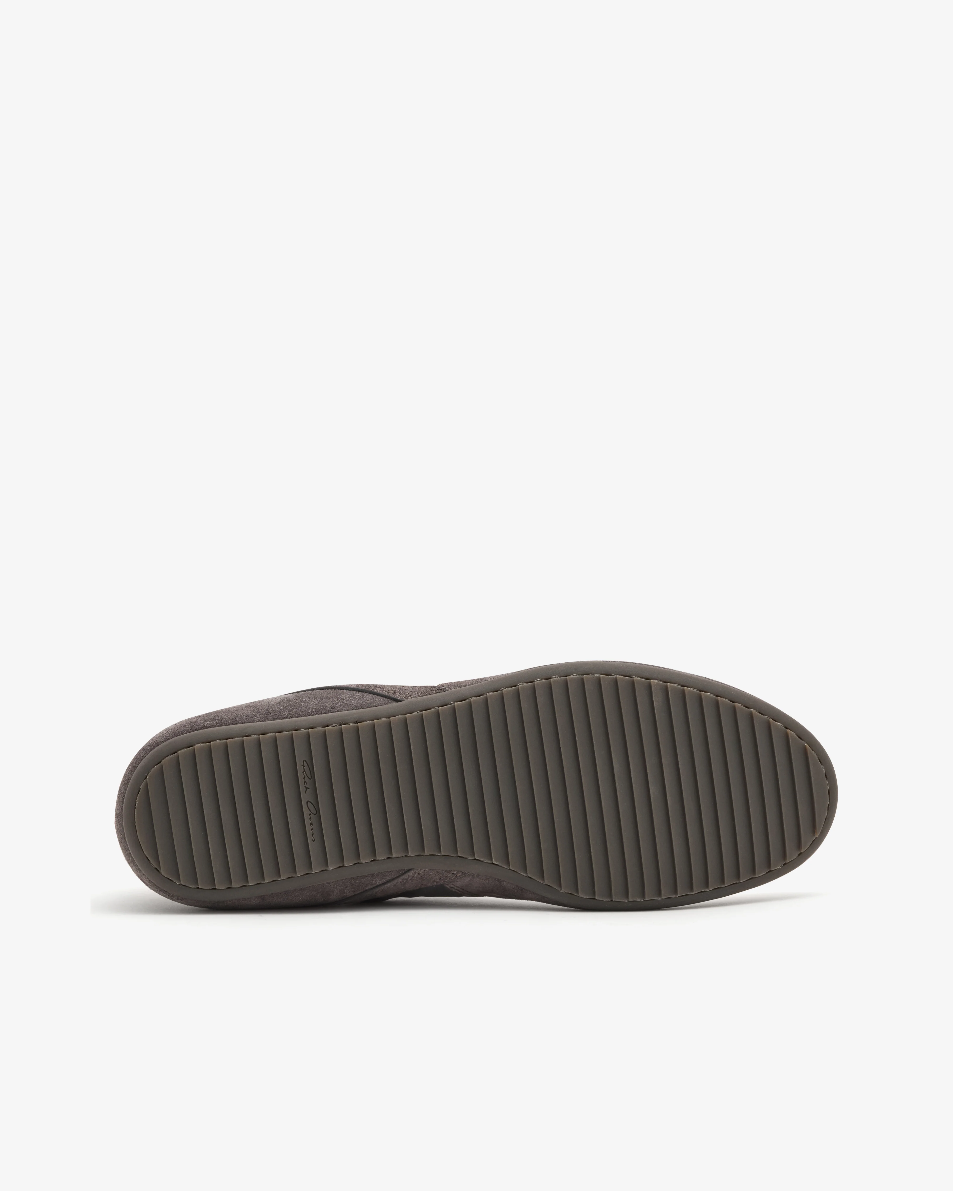 Rick Owens - Suede Minimal Sneaker - (Dark Grey) - Image 6