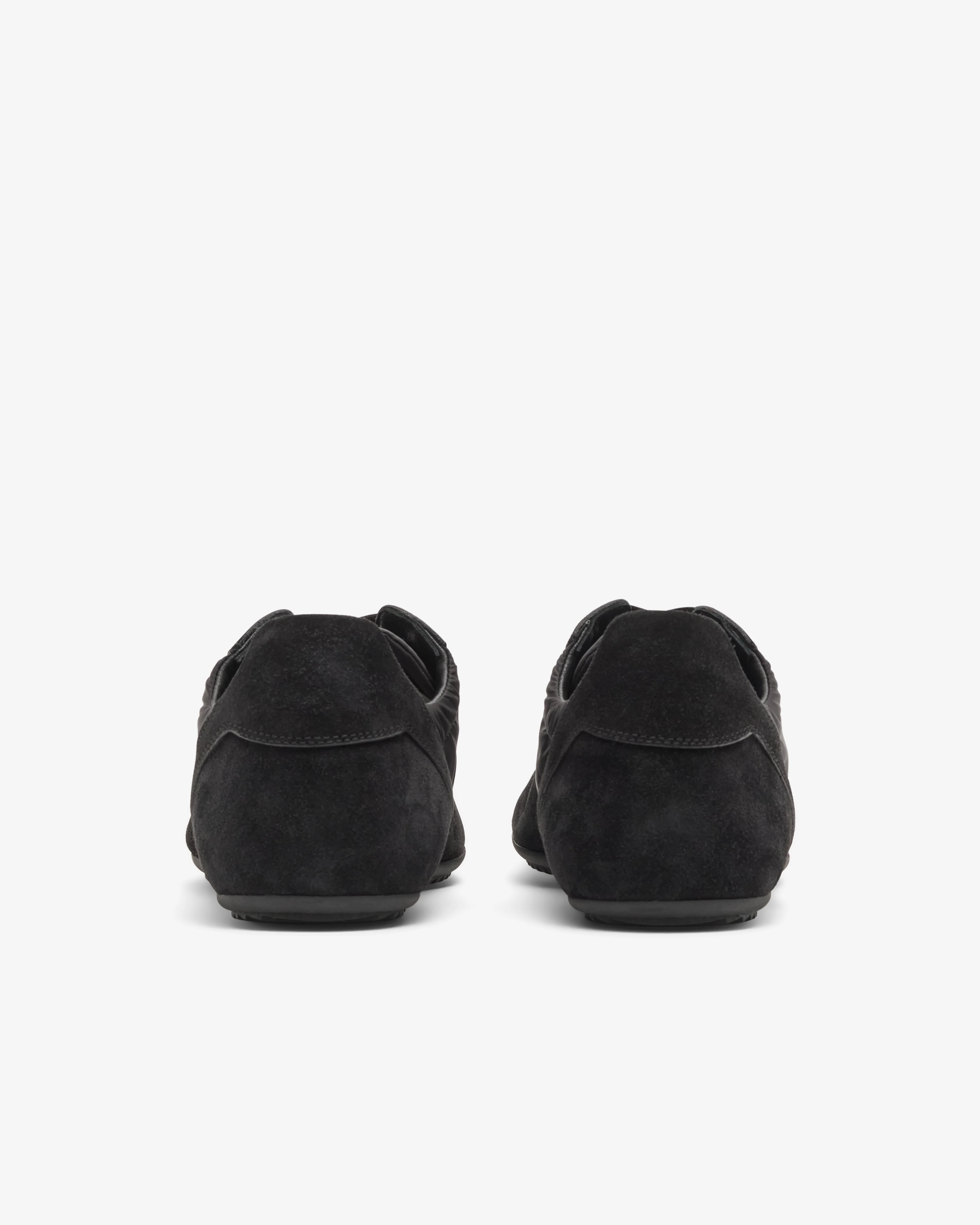 Rick Owens - Suede Minimal Sneaker - (Black) - Image 4