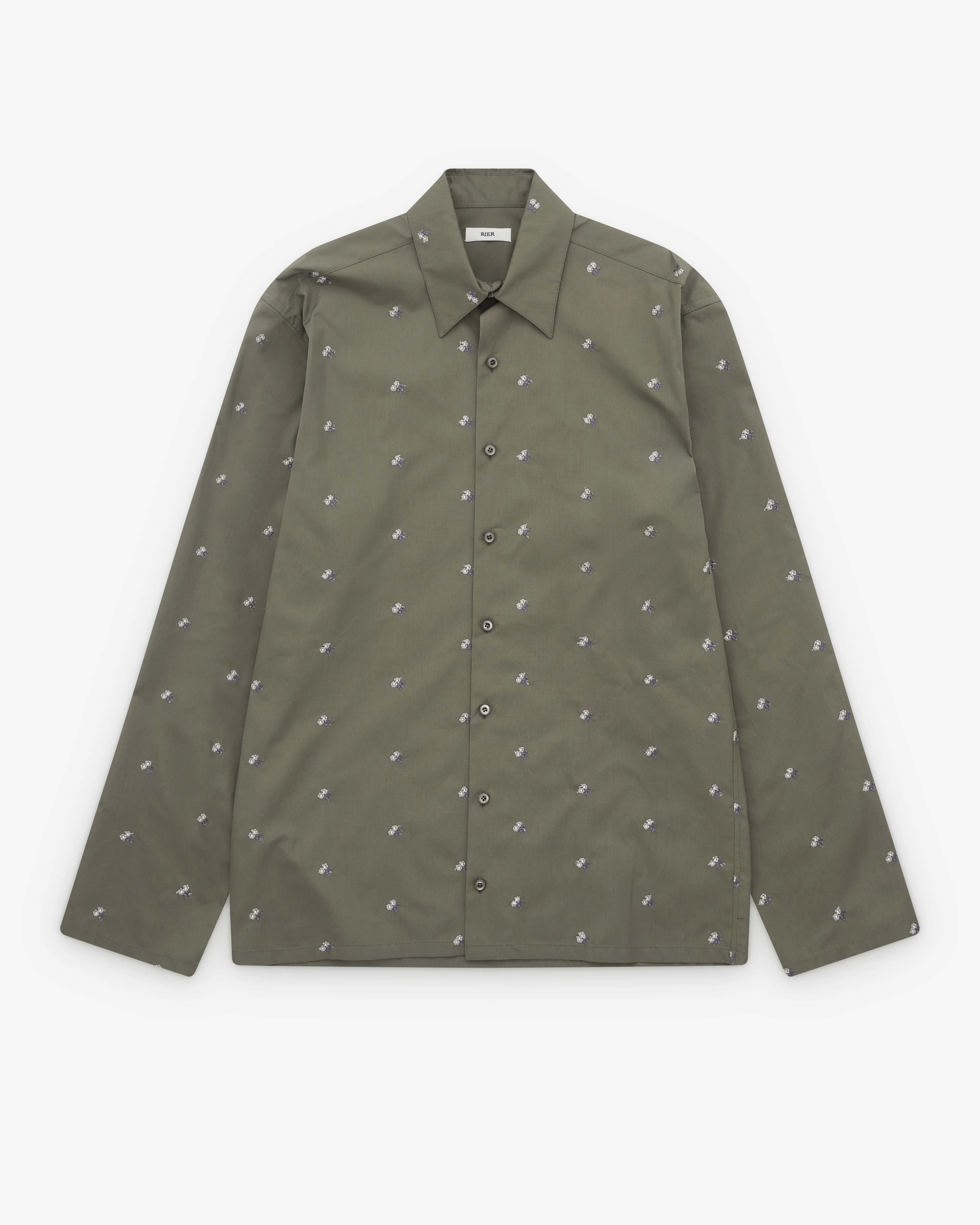 Rier - Men’s Flowers Shirt - (Green)