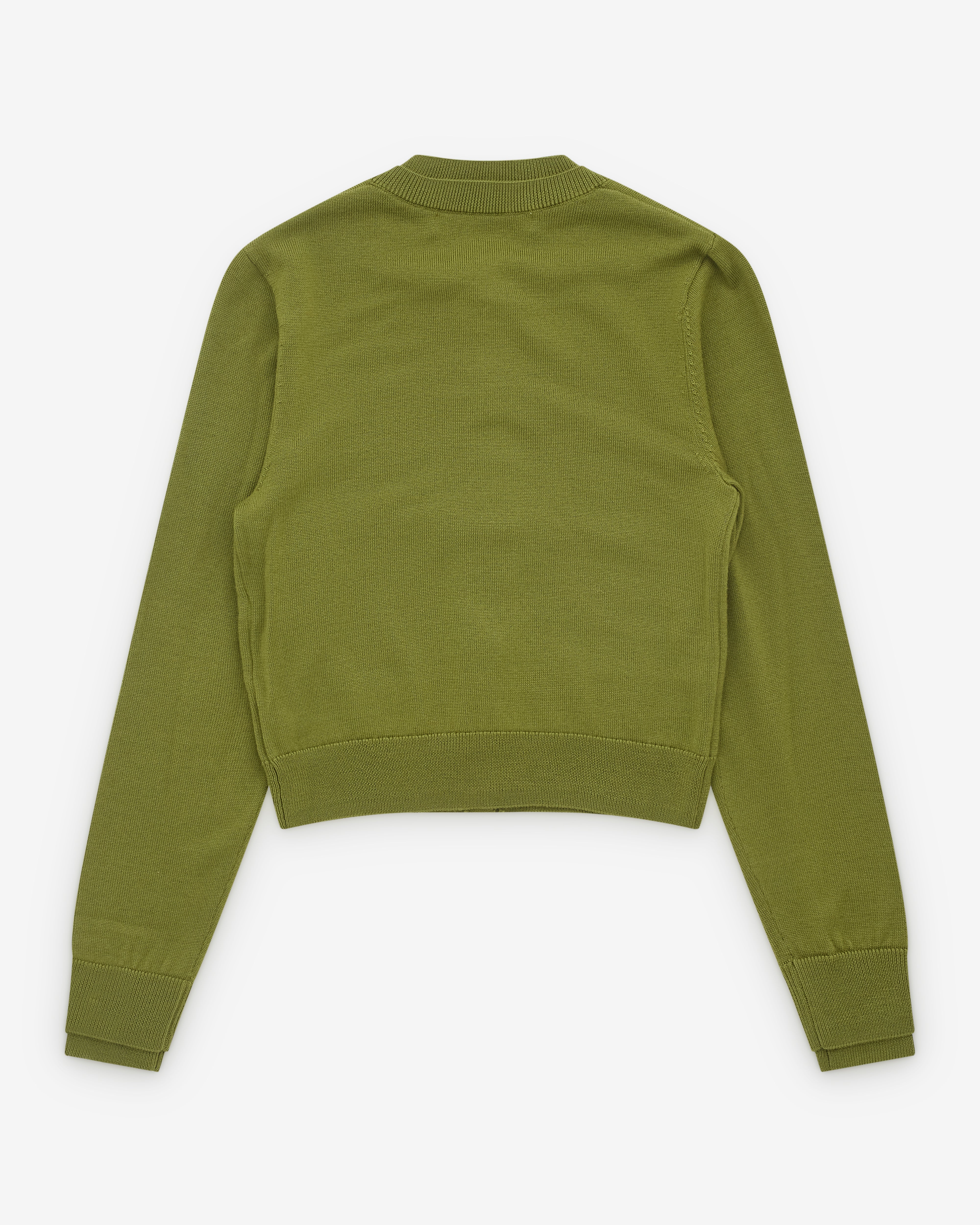 Rokh - Women’s Layered Cardigan - (Olive Green) - Image 2