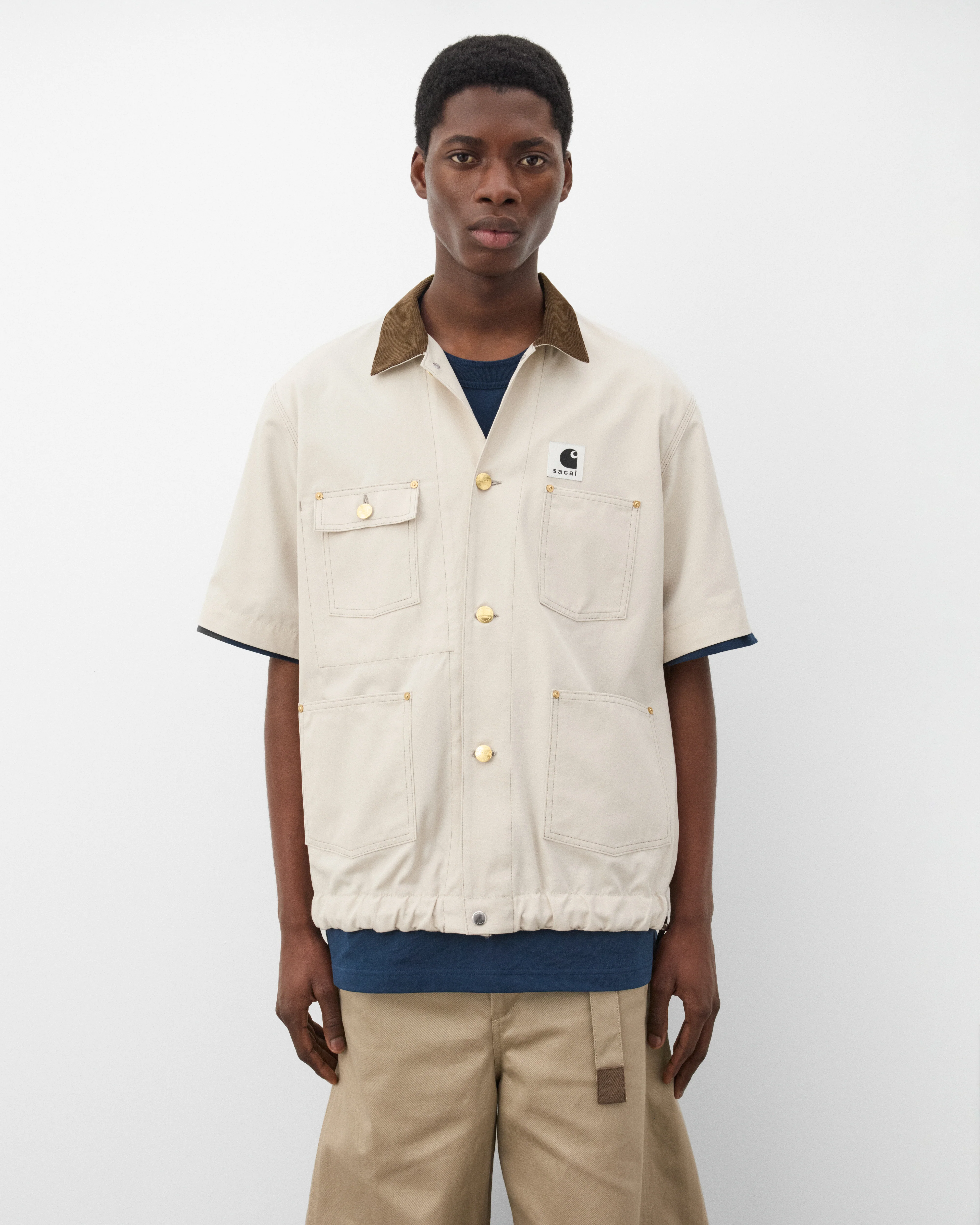 Sacai - Men's Carhartt WIP Duck Shirt - (Off White) - Image 3