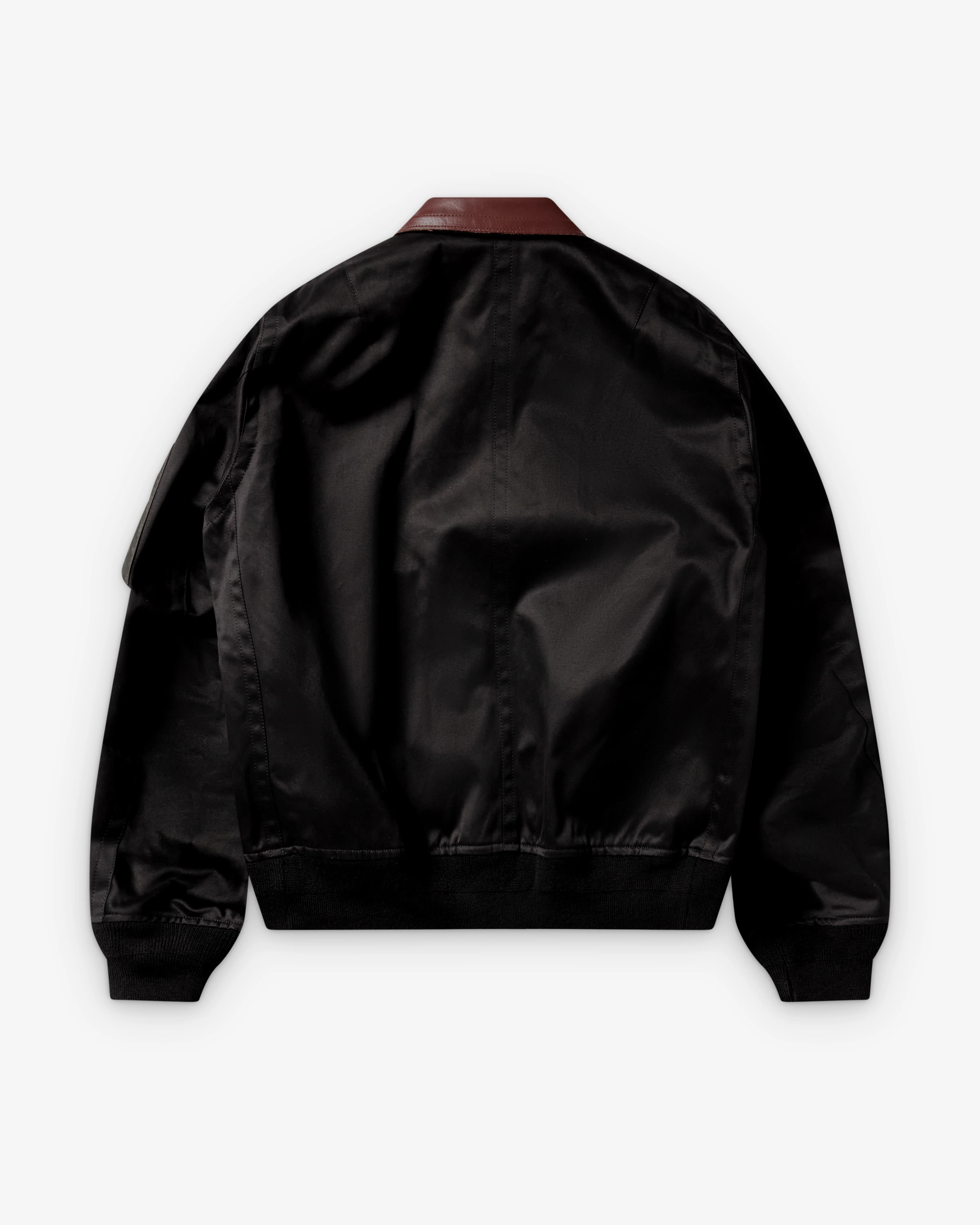 Sacai - Men's Cotton Bomber - (Black/Brown) - Image 2