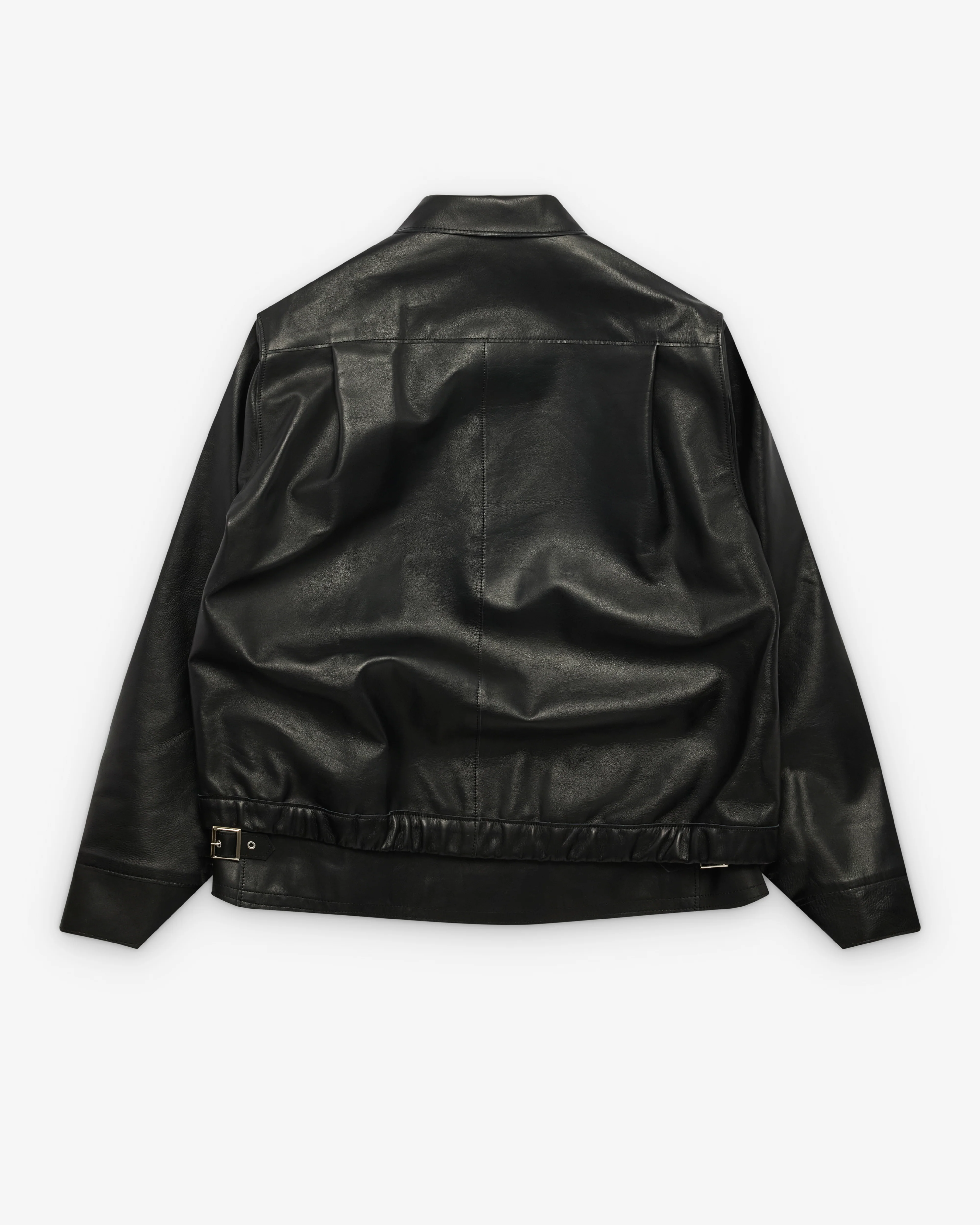 Sacai - Men's Leather Blouson - (Black) - Image 2