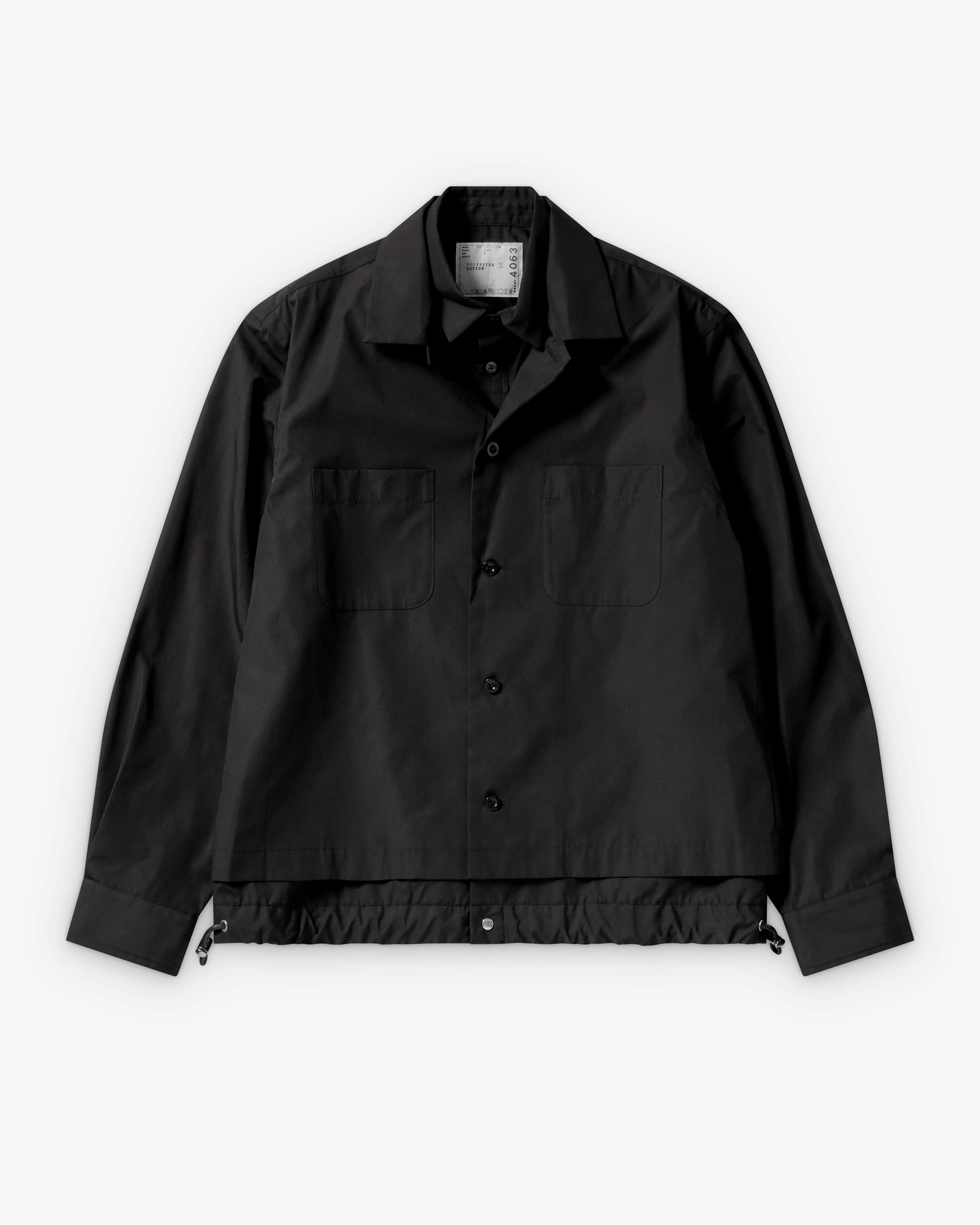 Sacai - Men's Poplin Shirt - (Black)