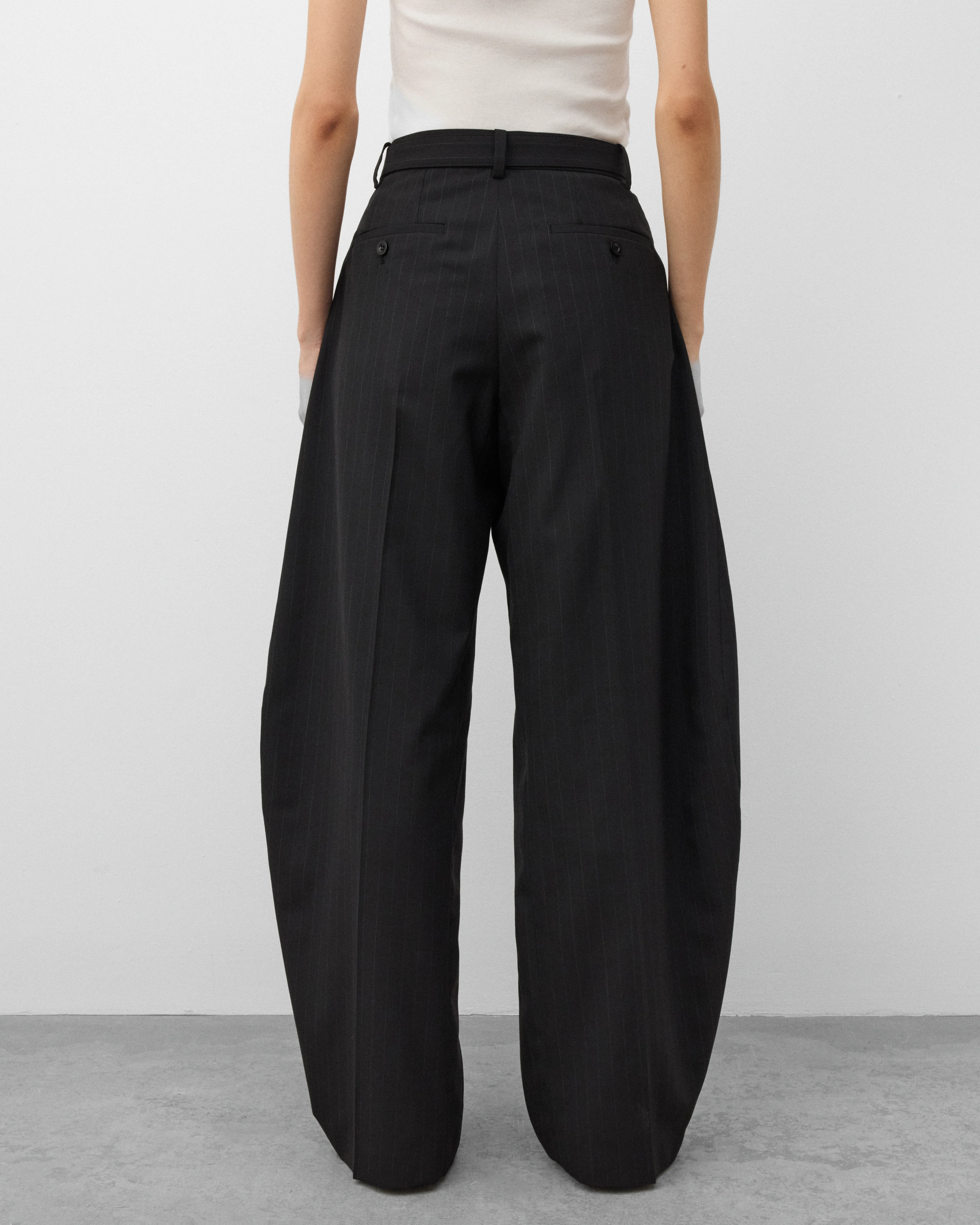 Sacai - Women's Chalk Stripe Pants - (Black) - Image 5