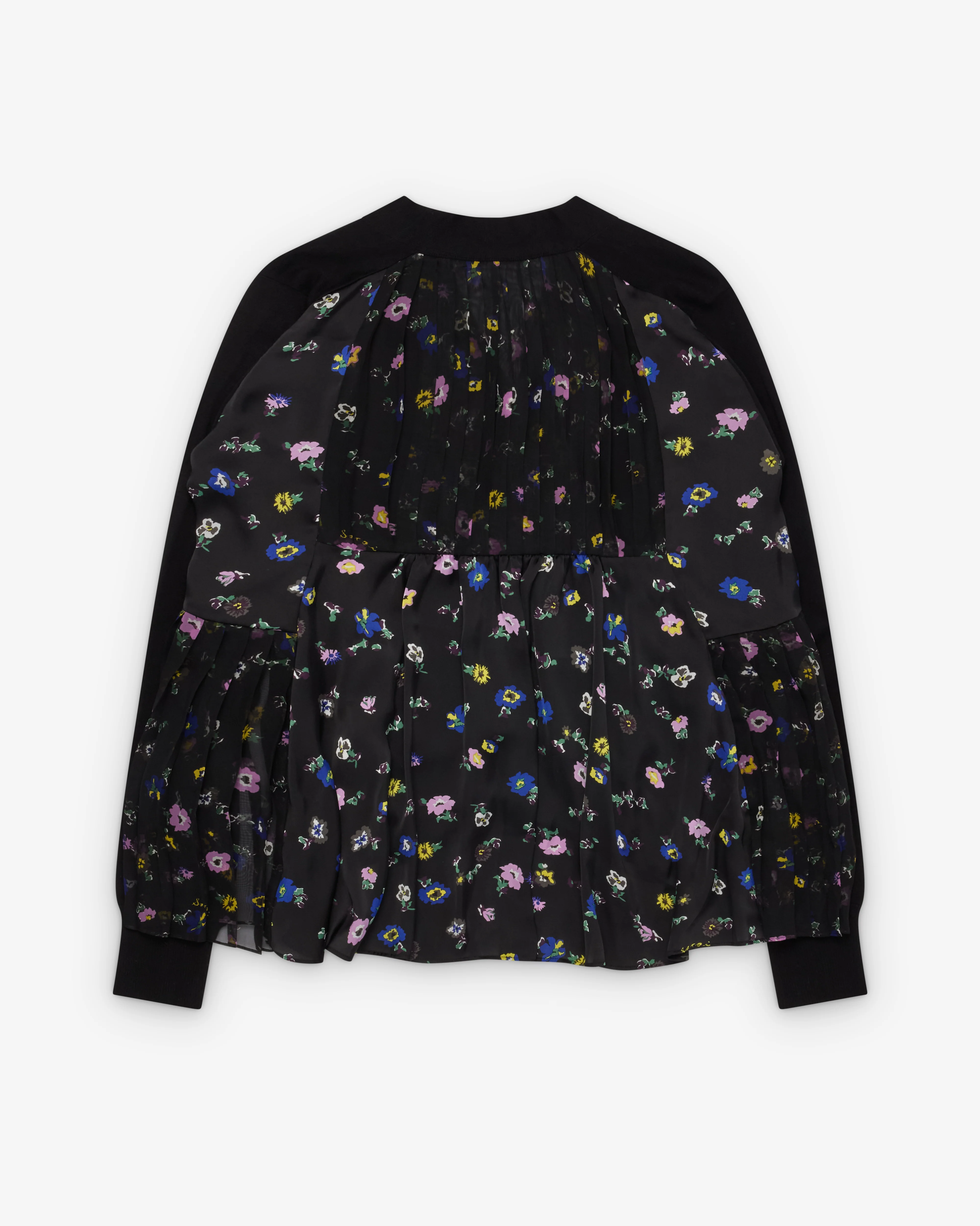 Sacai - Women's Floral Print Cardigan - (Black) - Image 2