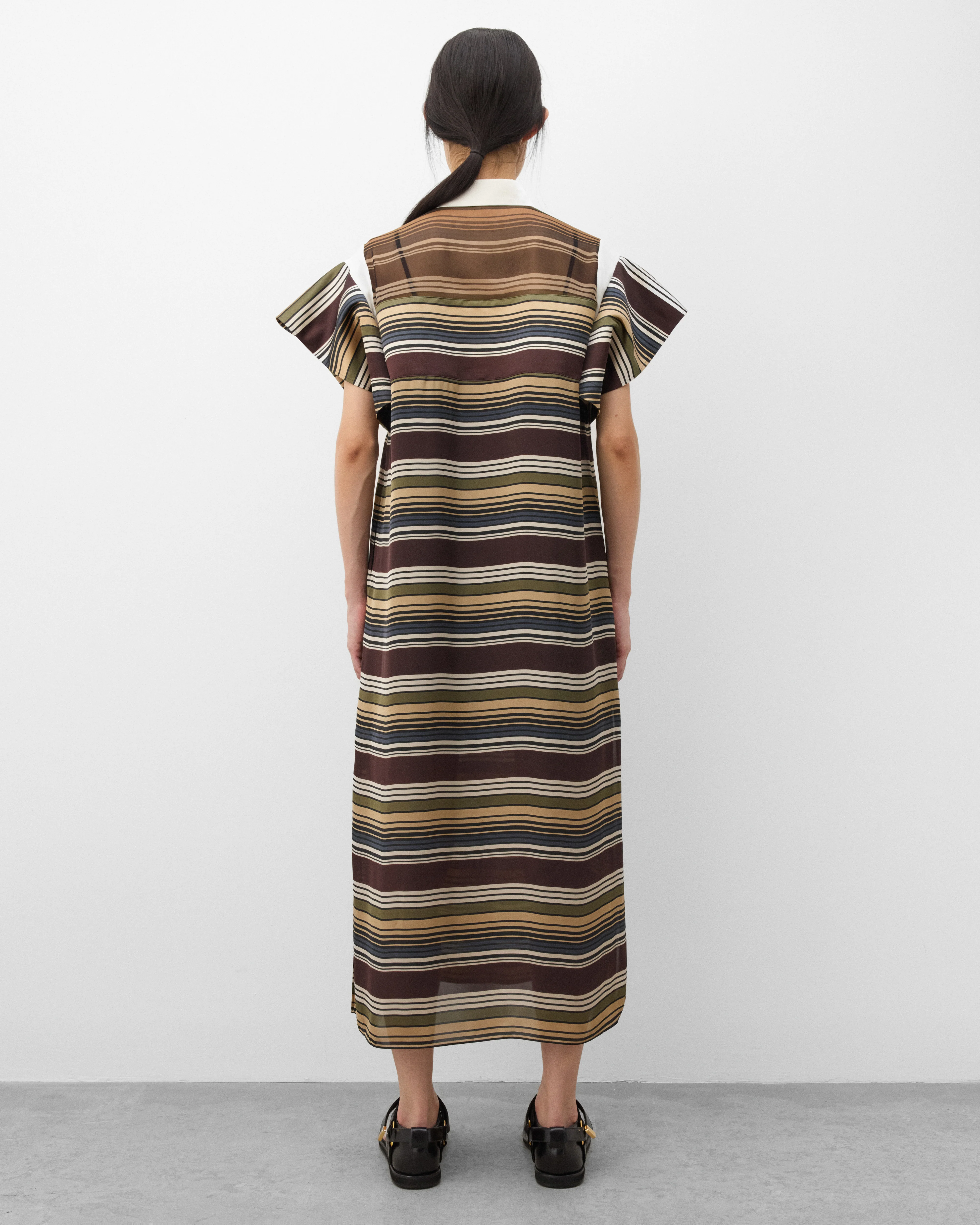 Sacai - Women's Horizontal Stripe Dress - (Stripe/Multi) - Image 5