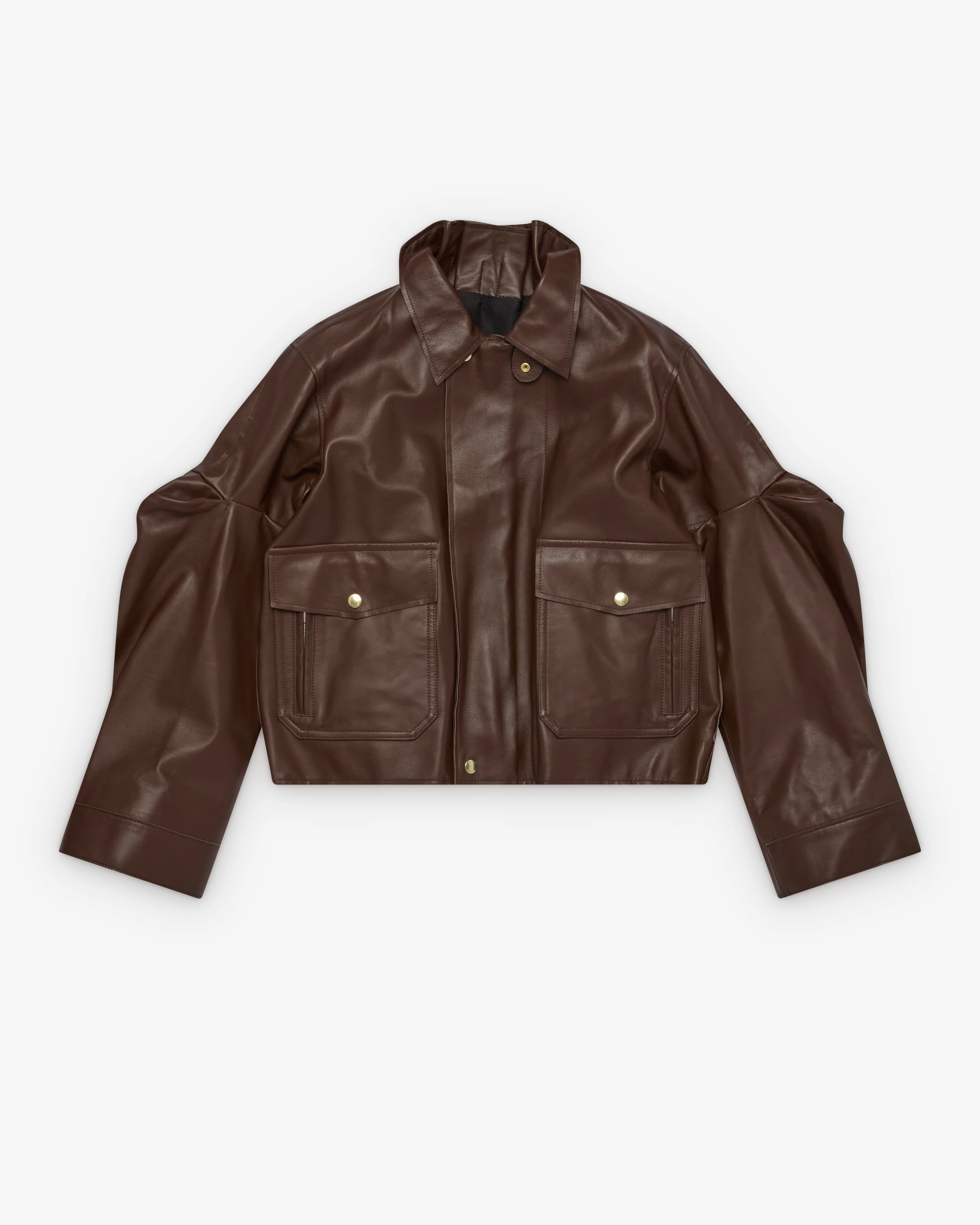 Sacai - Women's Leather Blouson - (Brown)