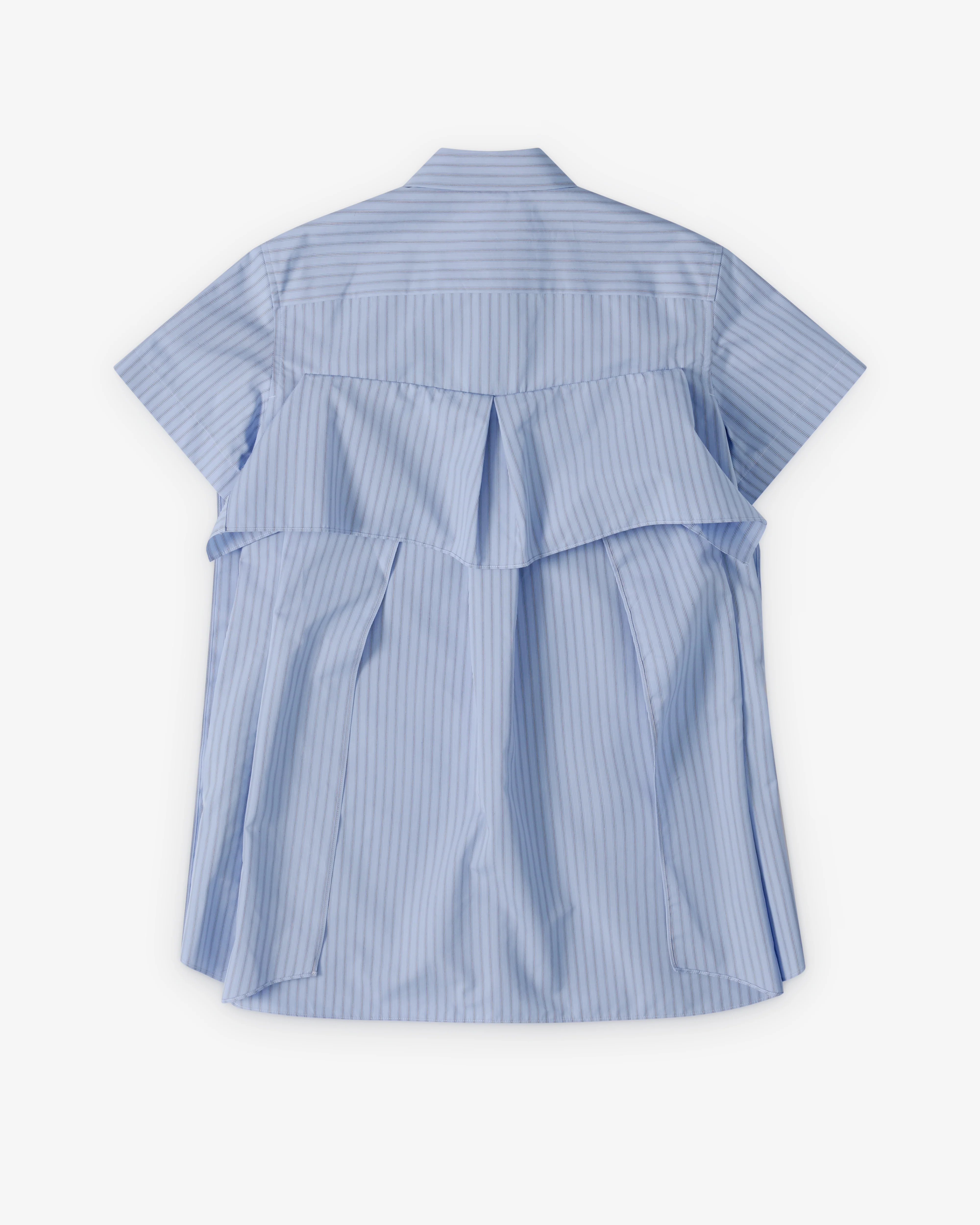 Sacai - Women's Poplin Dress - (Blue/Stripe) - Image 2