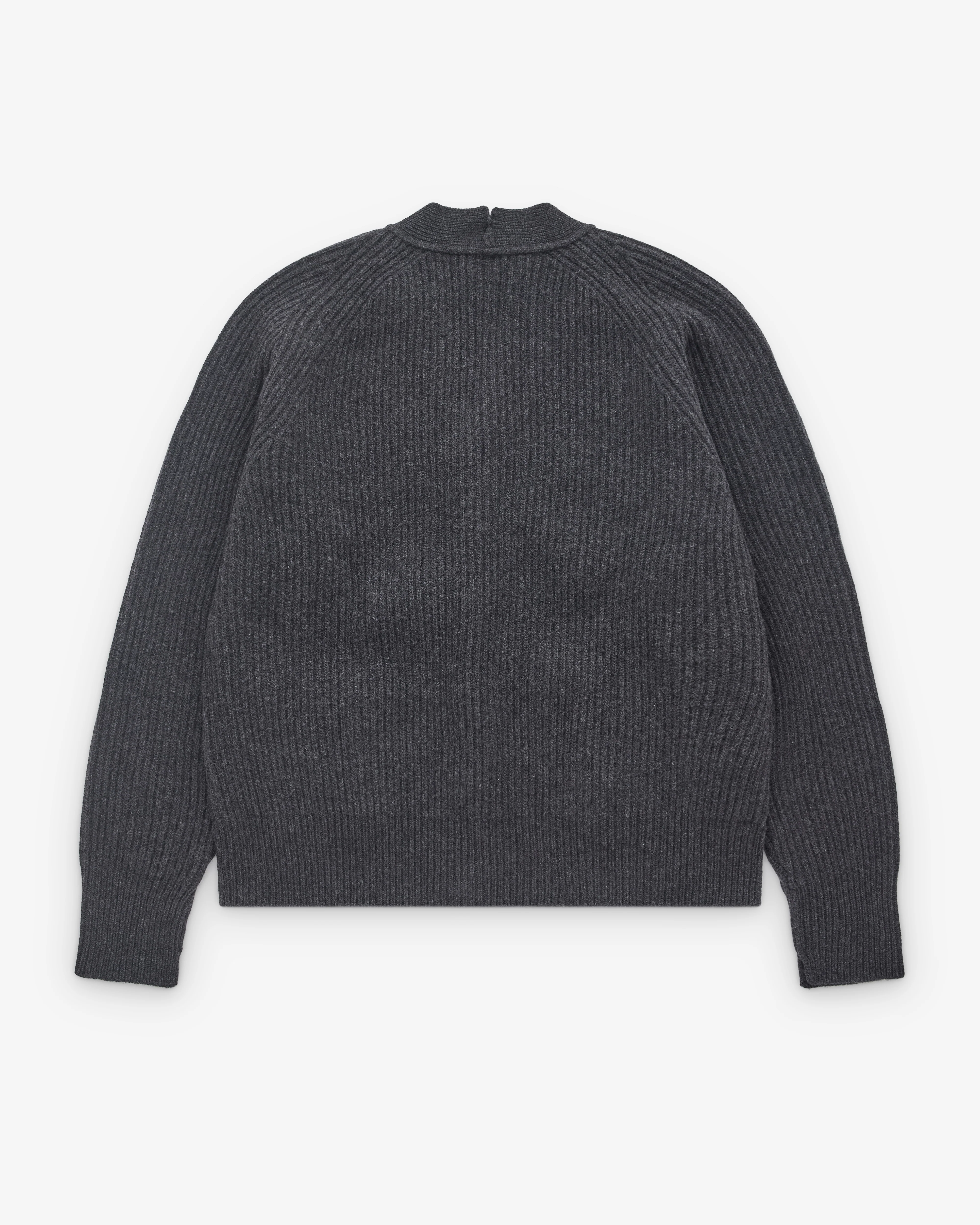 Salon C. Lundman - Men's Cardigan - (Dark Grey) - Image 2
