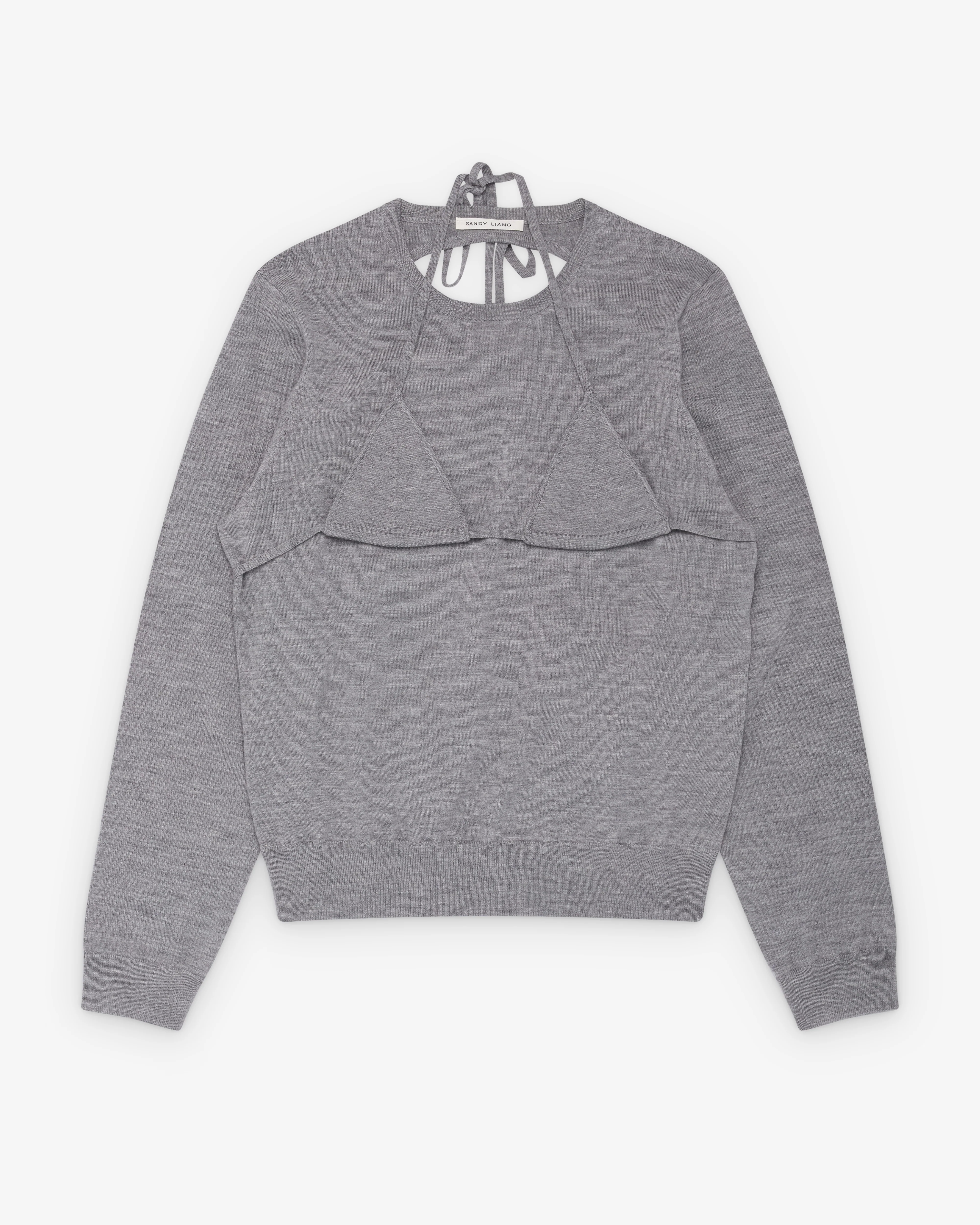Sandy Liang - Women's Maisy Sweater - (Heather Grey)