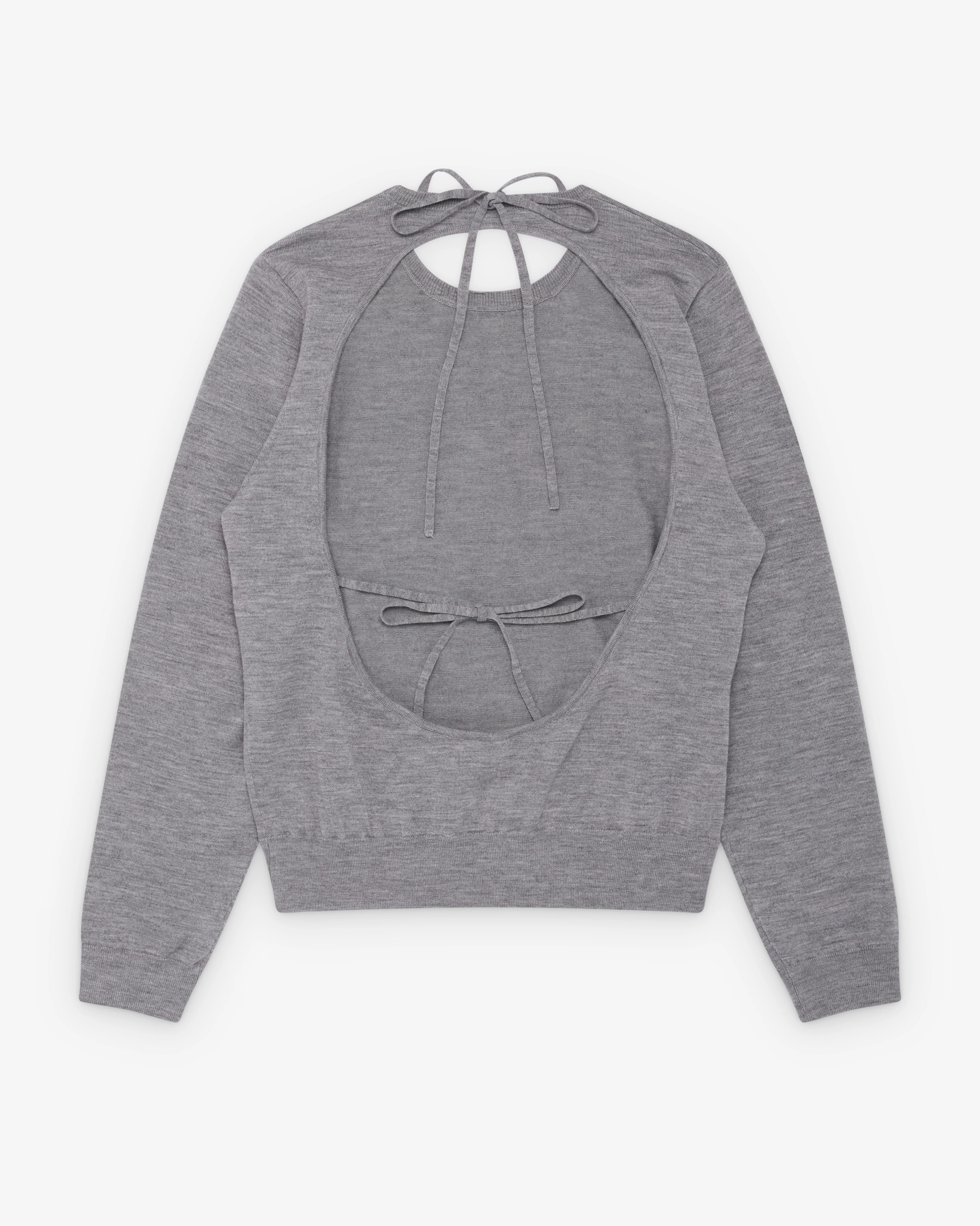 Sandy Liang - Women's Maisy Sweater - (Heather Grey) - Image 2