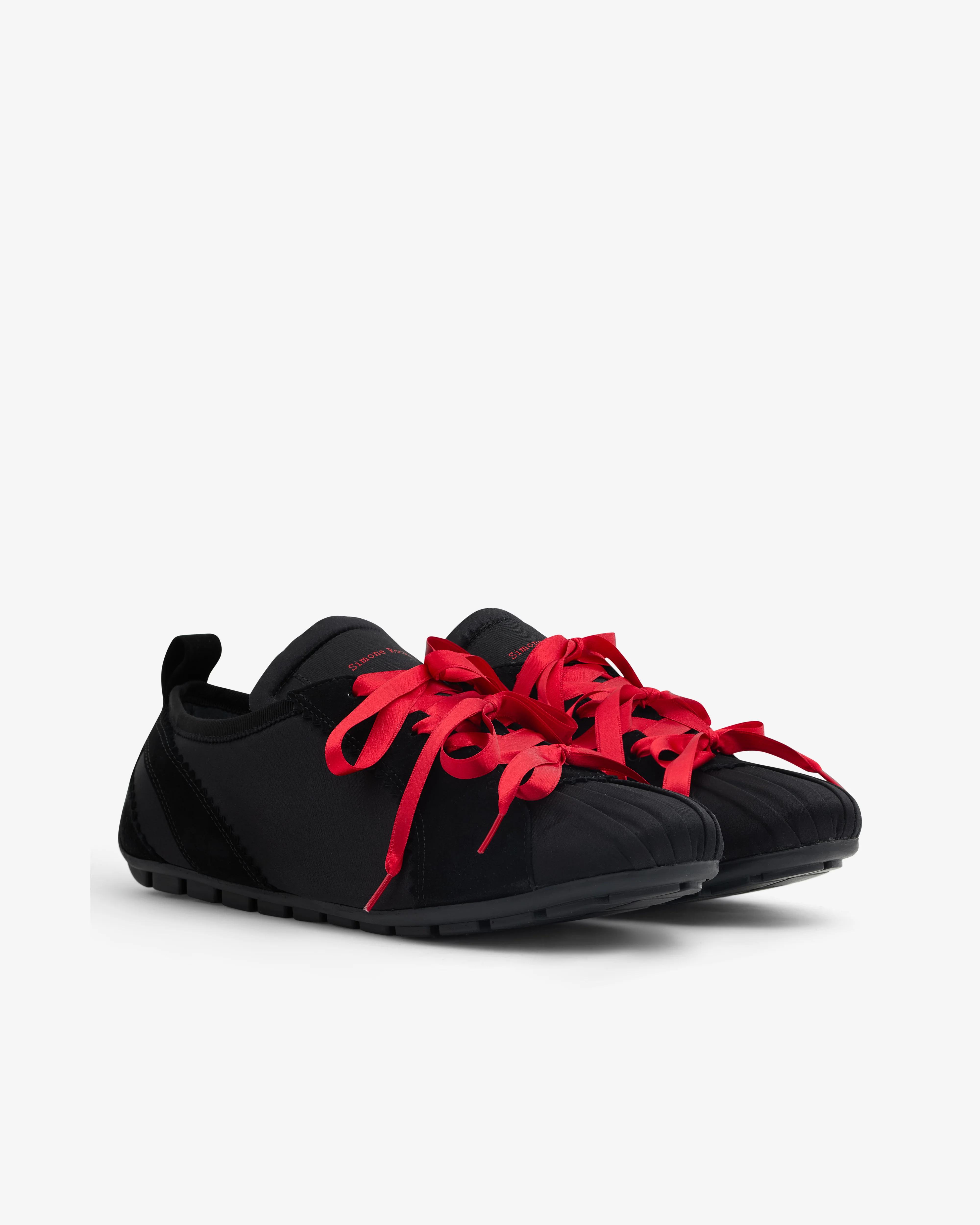 Simone Rocha - Men’s Ballerina Trainer - (Black/Red) - Image 3