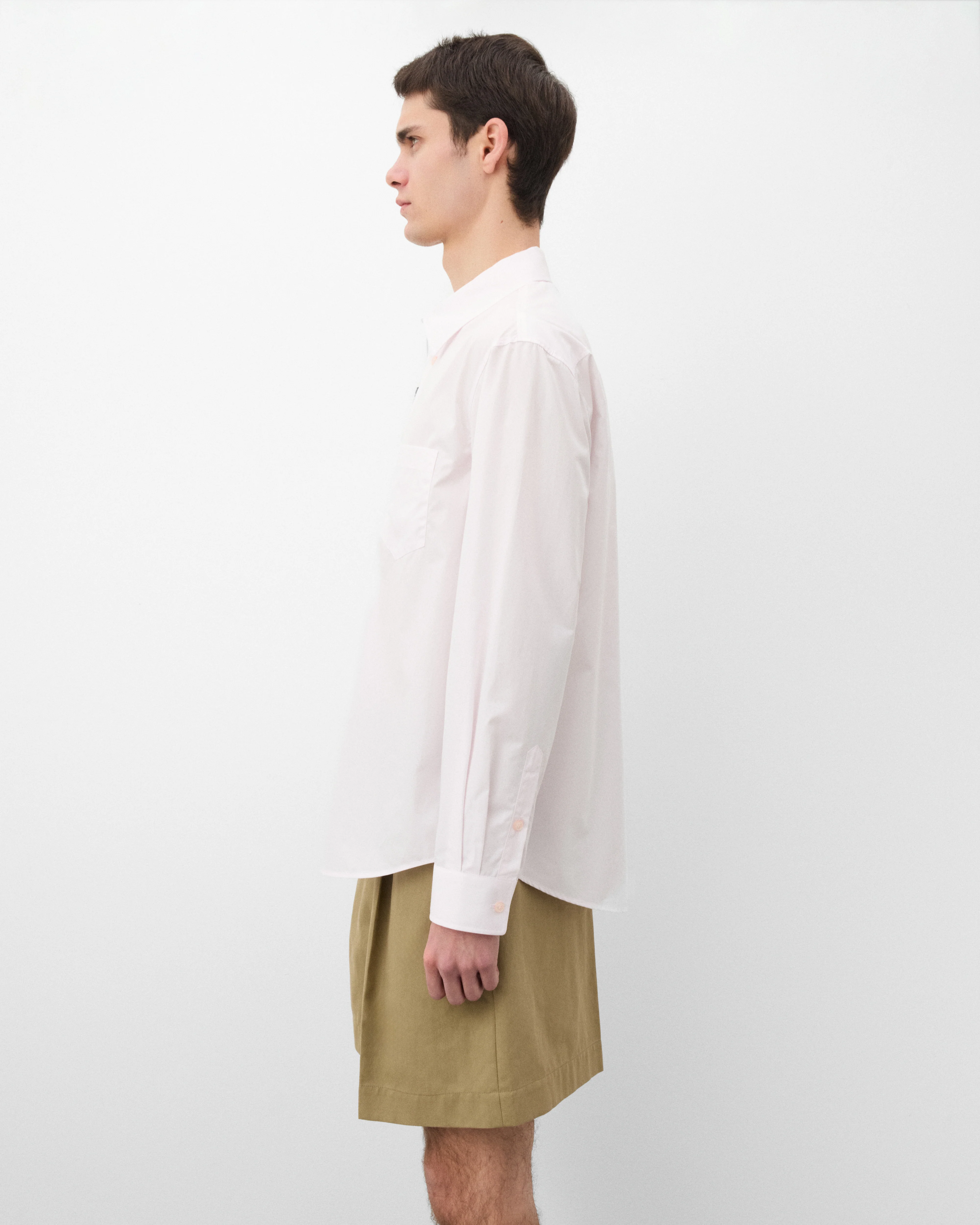 Simone Rocha - Men's Embellished Classic Shirt - (Pink/Red) - Image 4