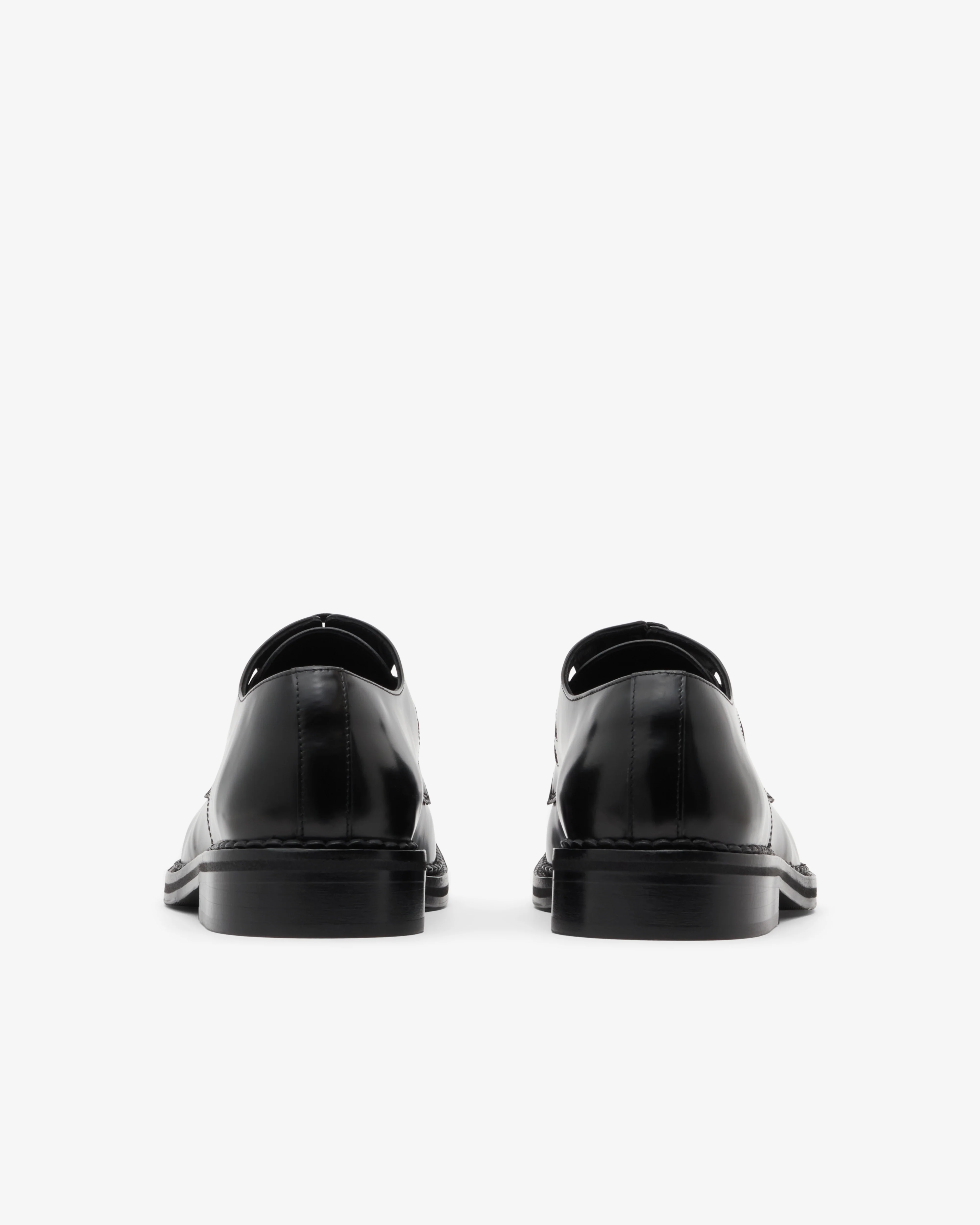 Simone Rocha - Men's Daisy Cutout Square Toe Brogue - (Black) - Image 4