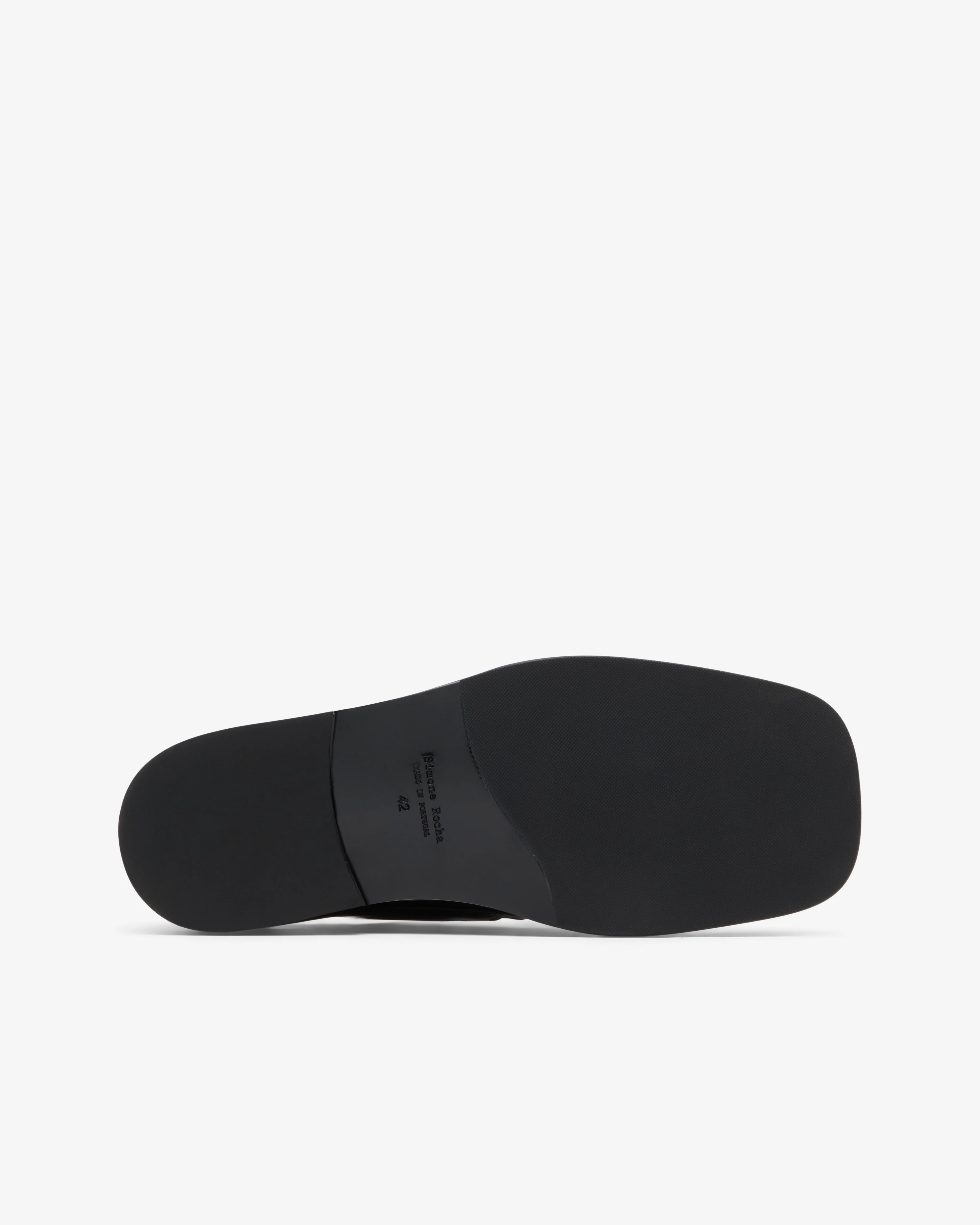 Simone Rocha - Men's Daisy Cutout Square Toe Brogue - (Black) - Image 6