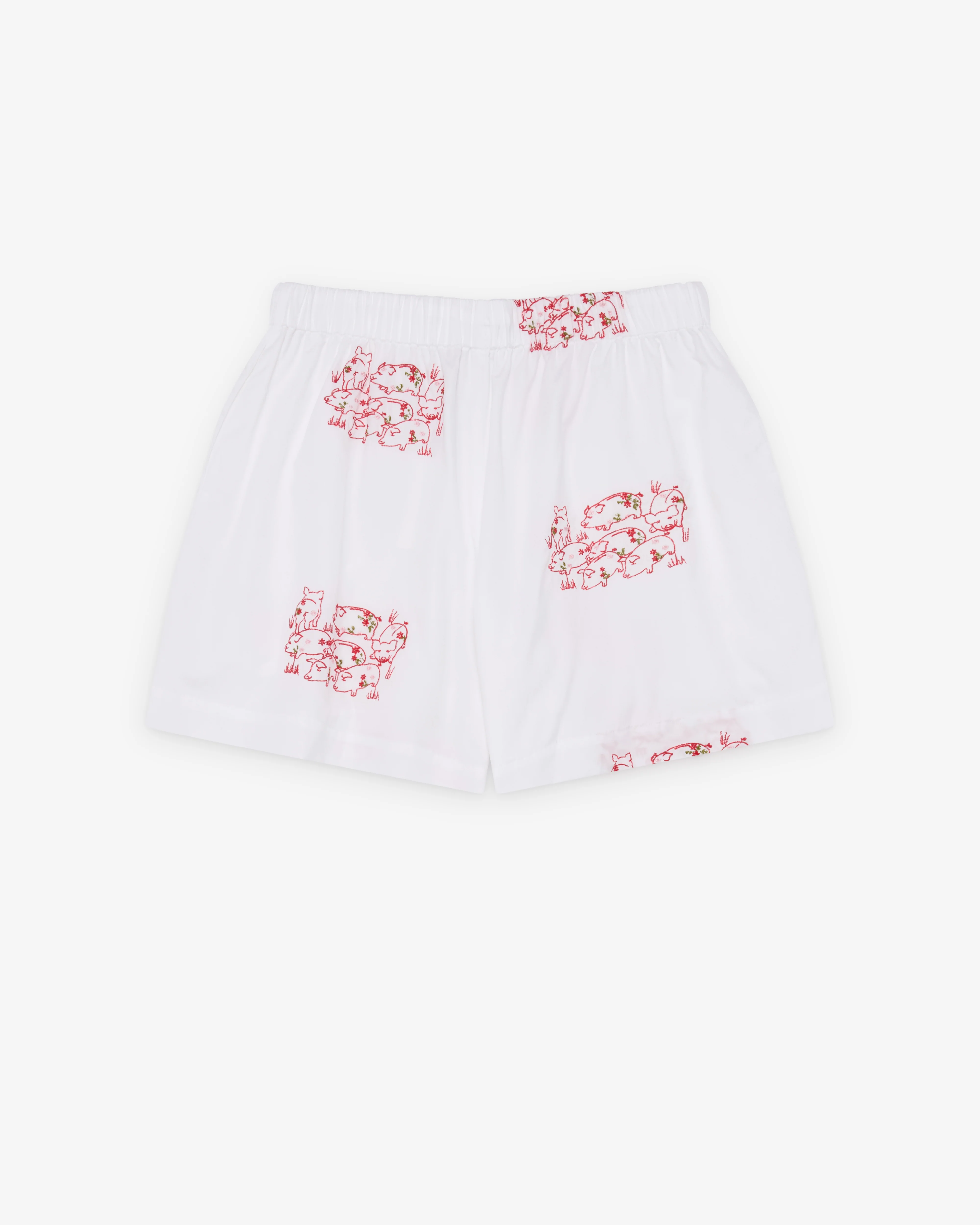 Simone Rocha - Men's Easy Boxer Shorts - (Red/White) - Image 2