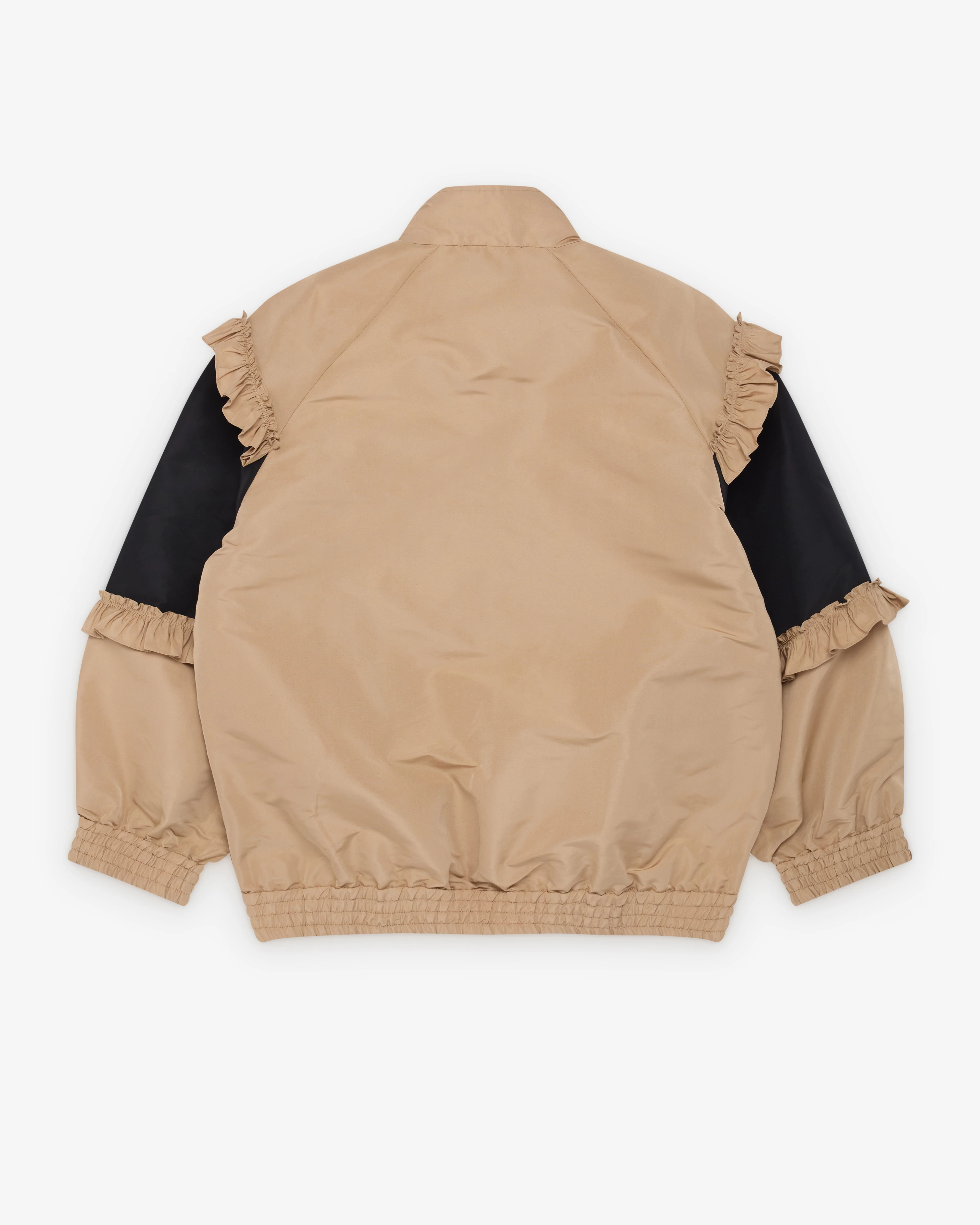 Simone Rocha - Men's Ruffle Frill Zip Jacket - (Toffee) - Image 2