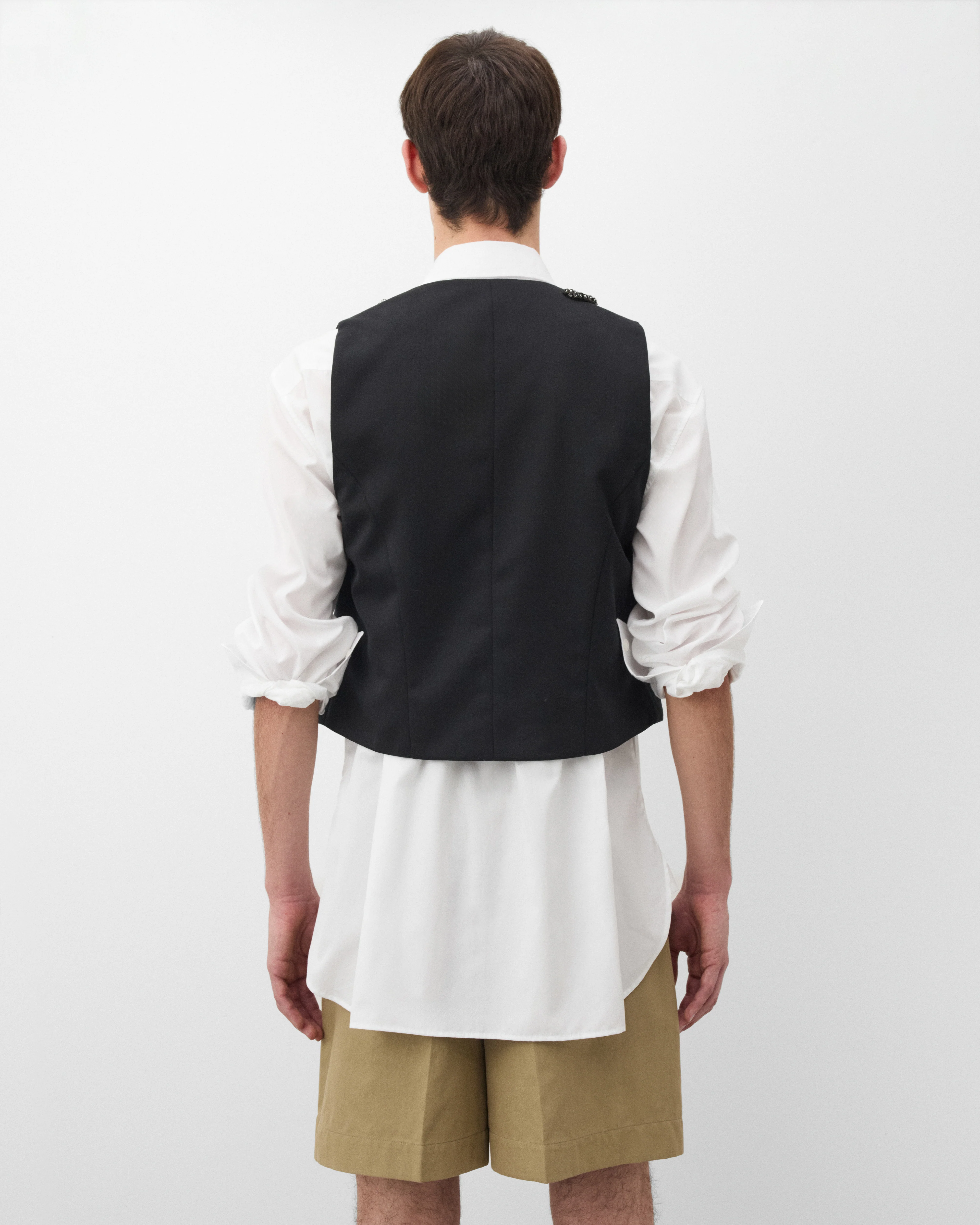 Simone Rocha - Men's Tailored Waistcoat - (Black) - Image 5