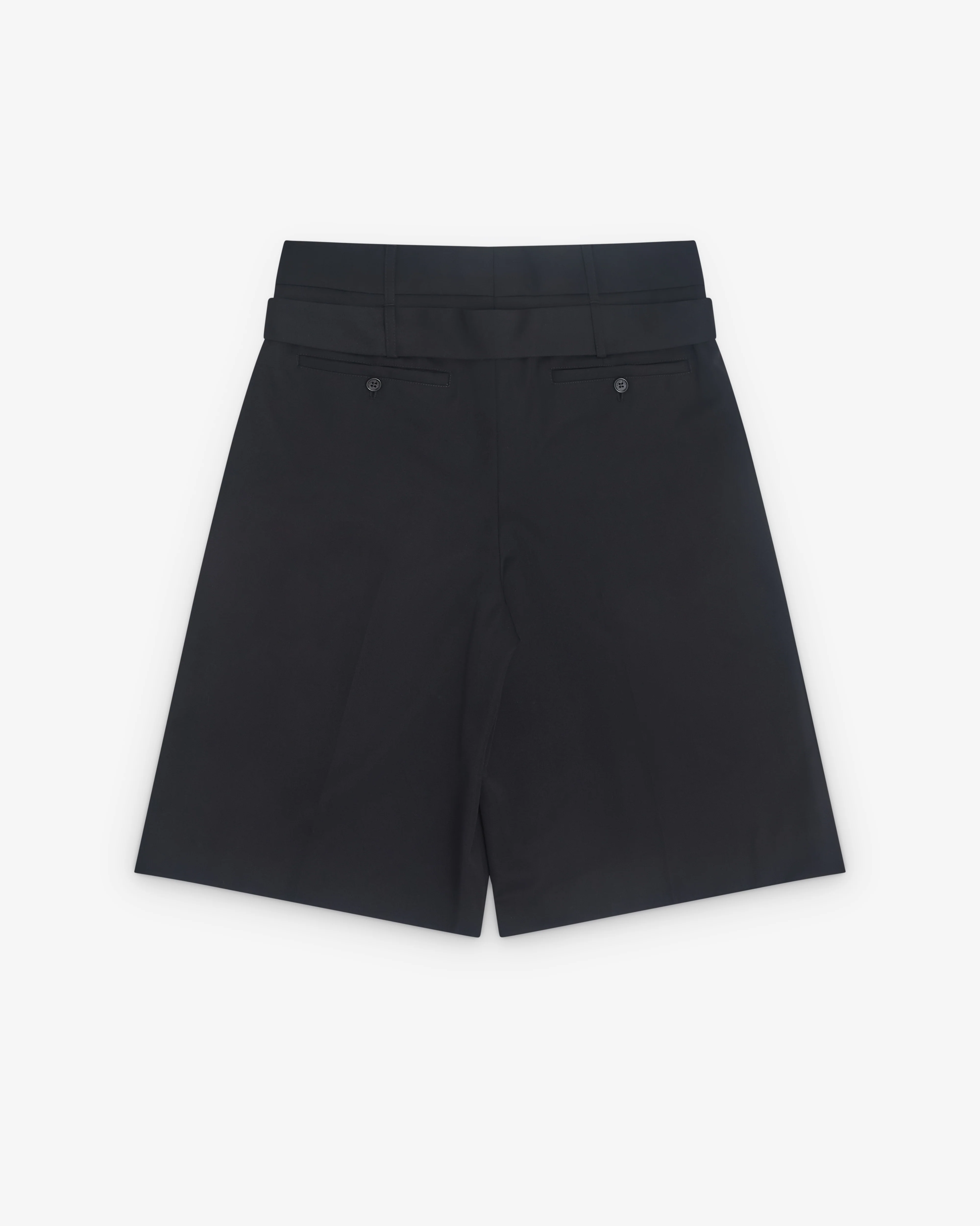 Simone Rocha - Men’s Wide Leg Shorts - (Black) - Image 2