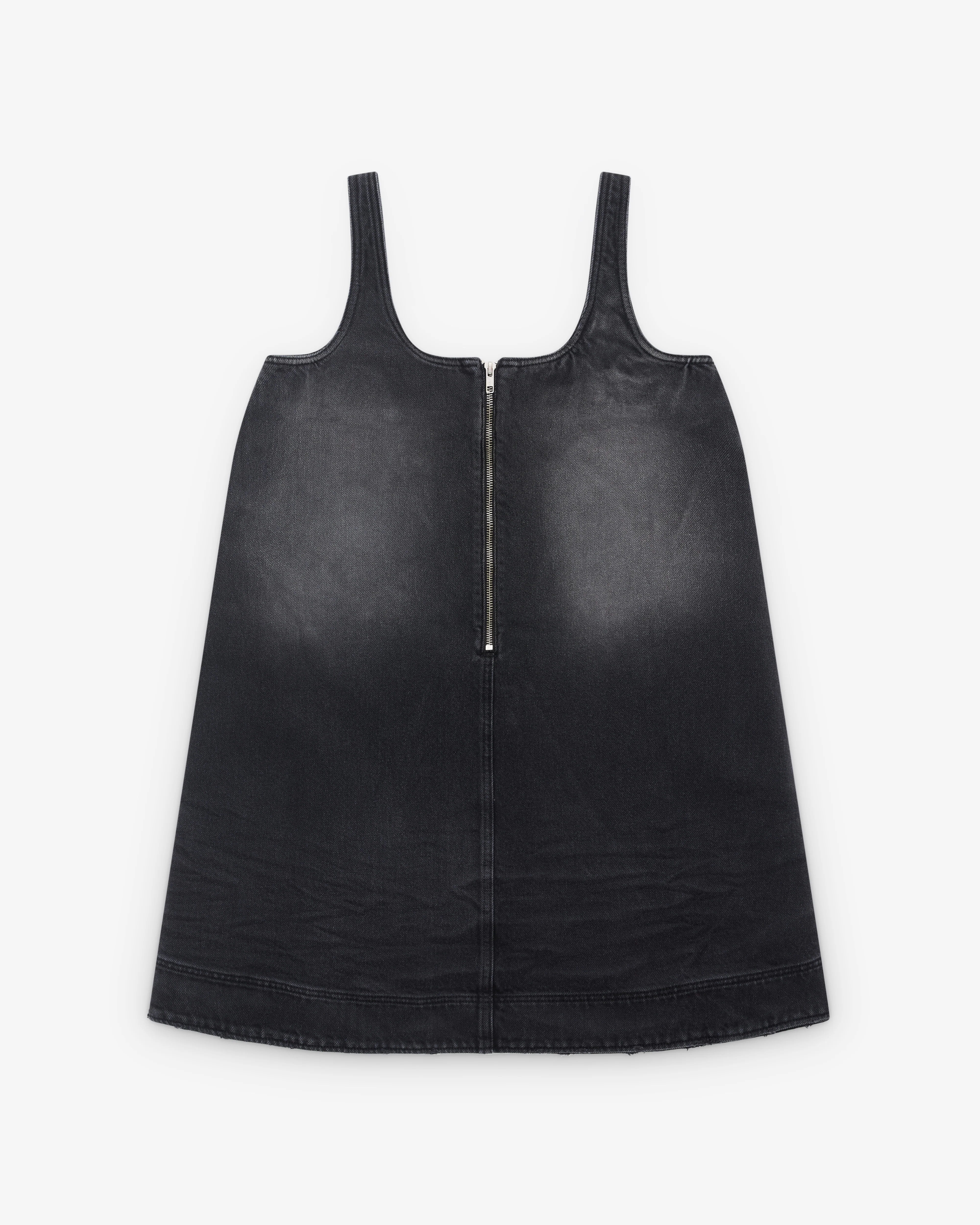 Simone Rocha - Women's A-Line Denim Mini Dress - (Black Denim) - Image 2