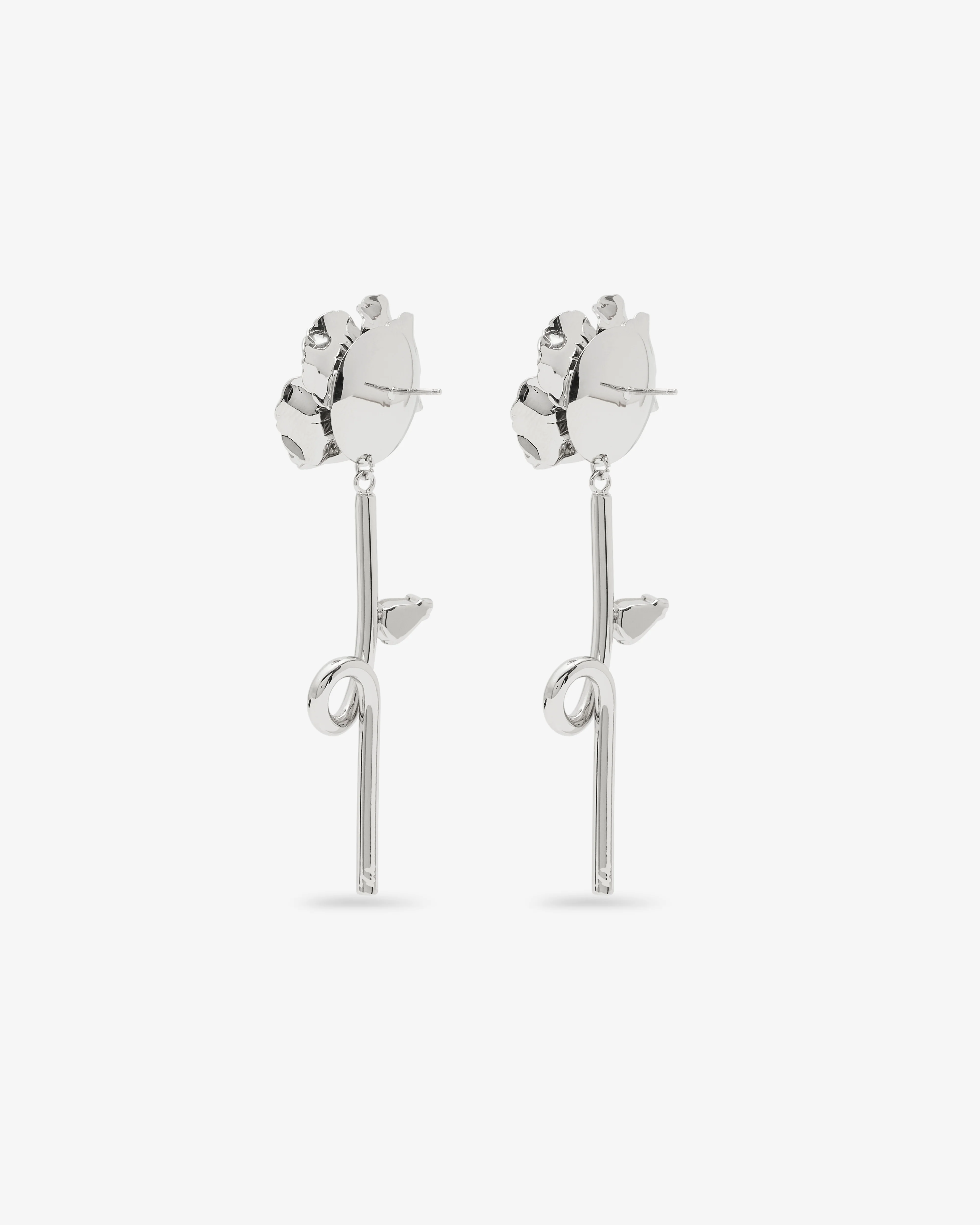 Simone Rocha - Women's Blooming Poppy Drip Earrings - (Silver) - Image 2