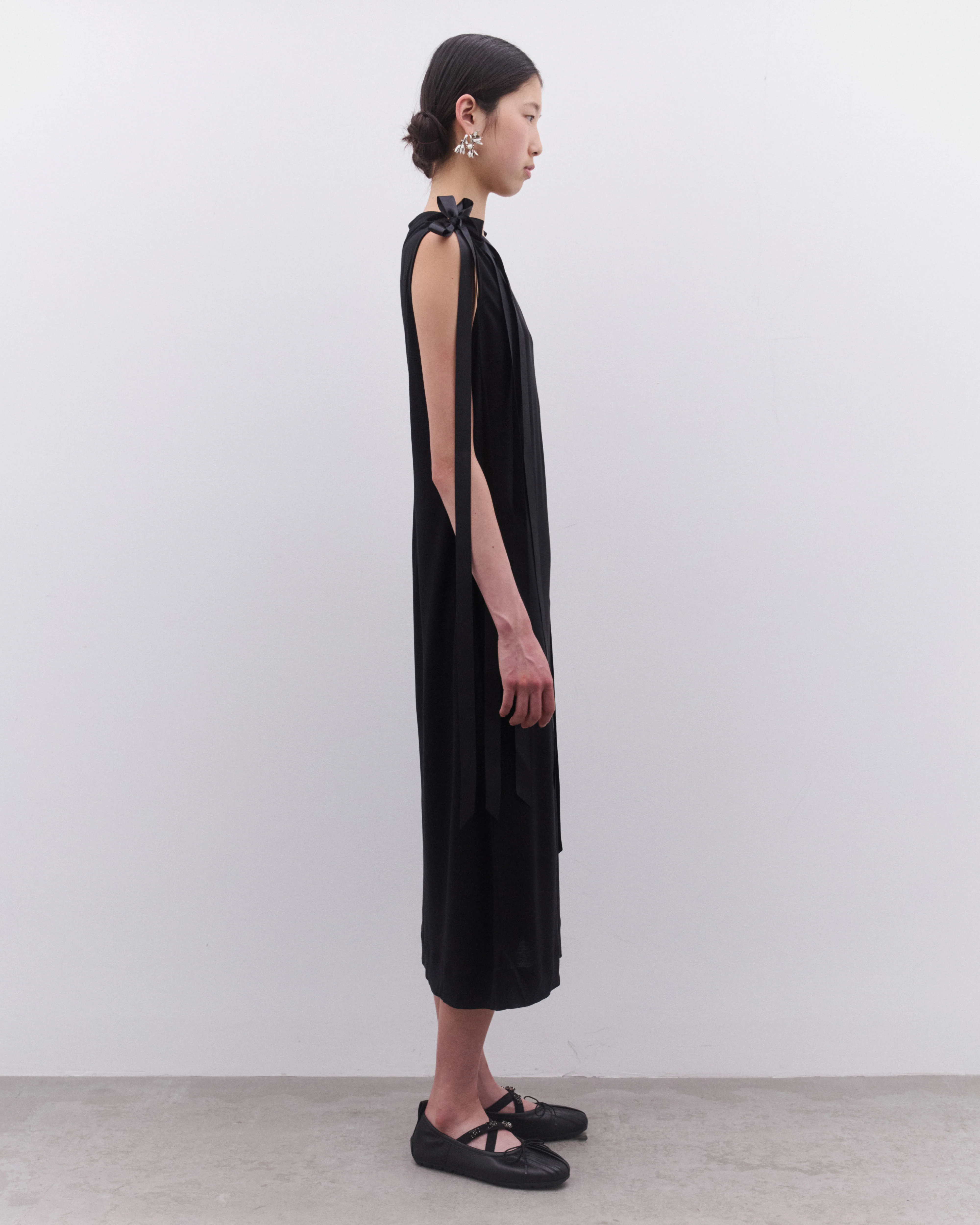 Simone Rocha - Women’s Ribbon Strap Dress - (Black) - Image 4