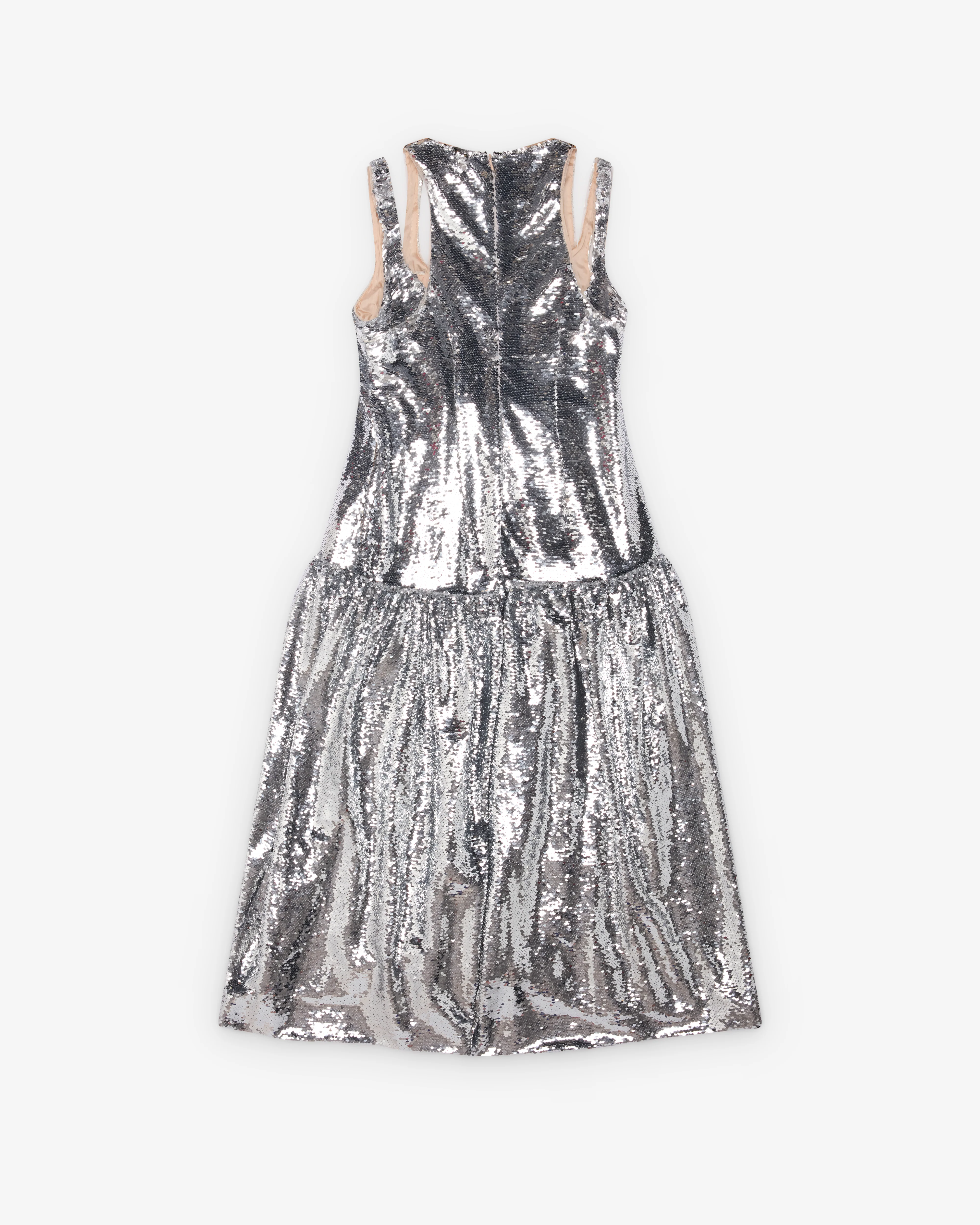 Simone Rocha - Women's Sequined Midi Dress - (Silver) - Image 2