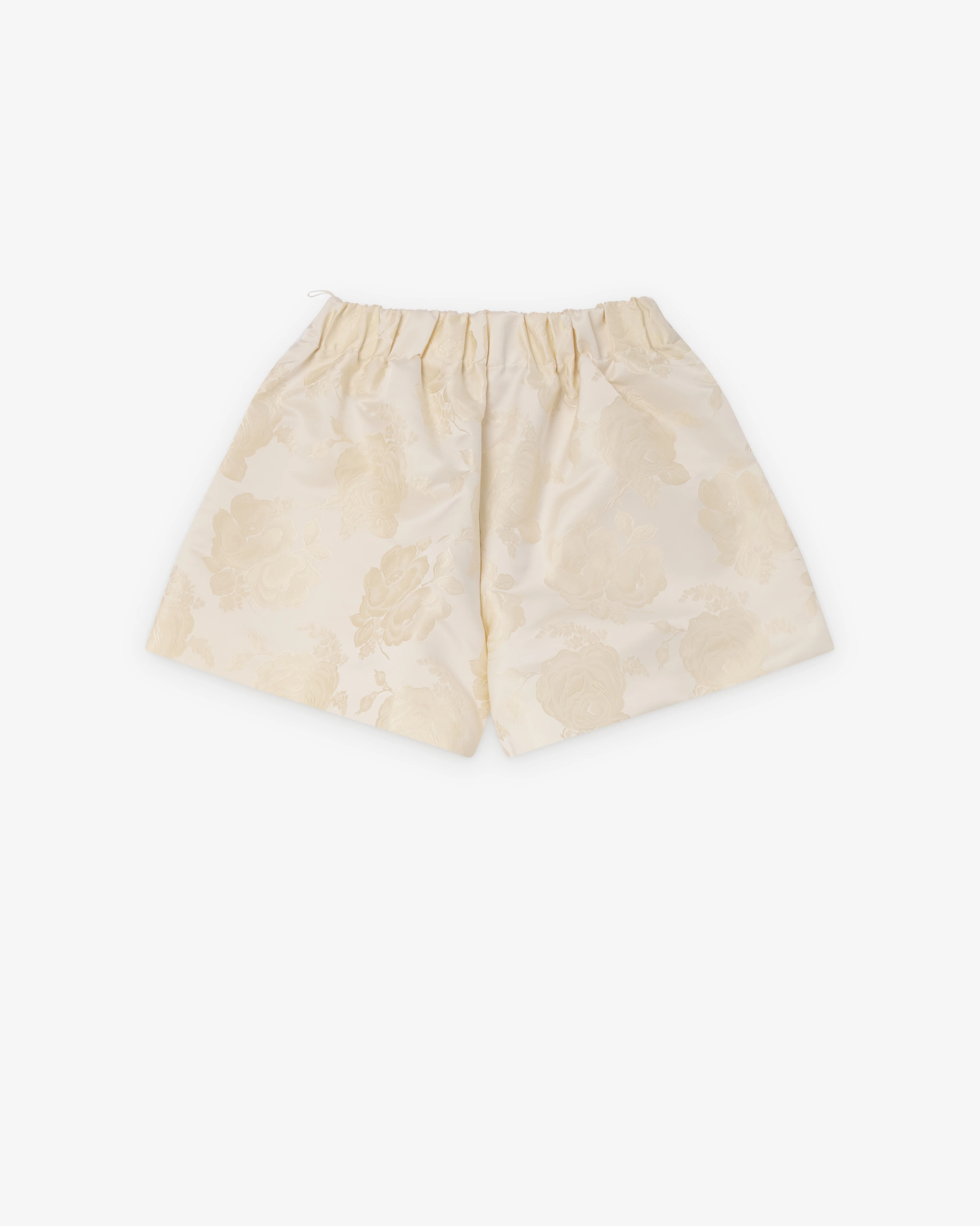Simone Rocha - Women's Elasticated Rose Shorts - (Cream) - Image 2