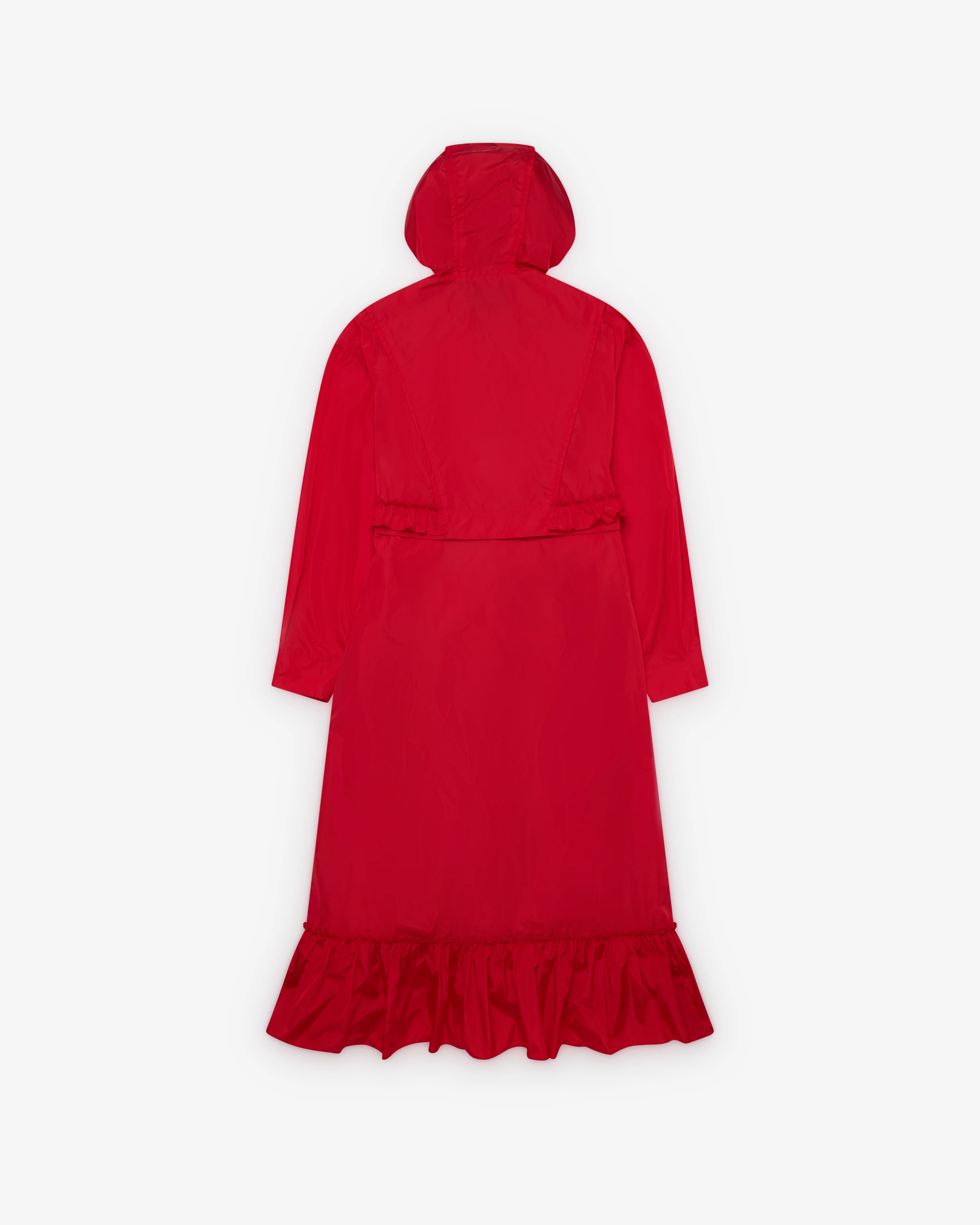 Simone Rocha - Women's Exaggerated Ruffle Frill Cagoule - (Red) - Image 2