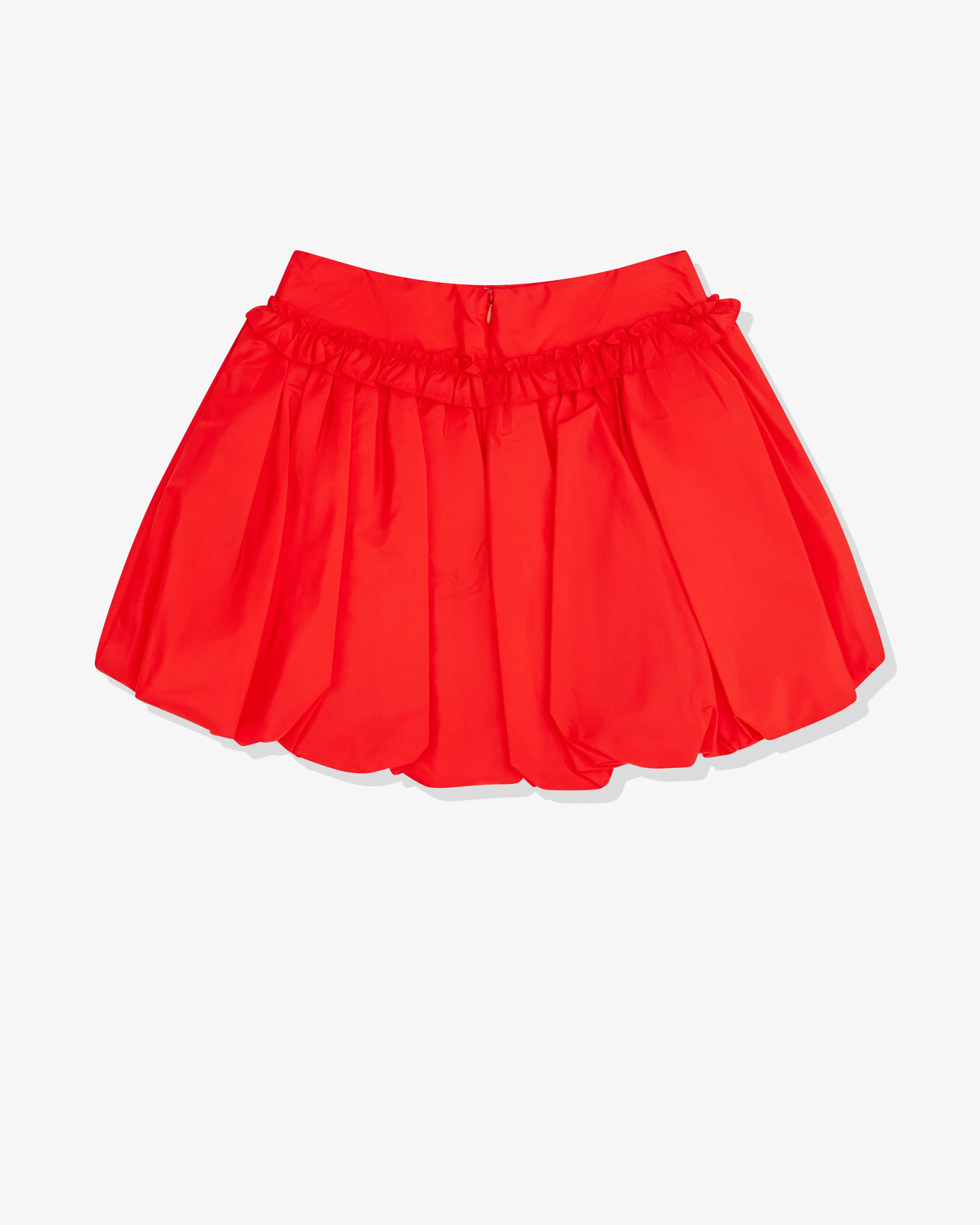 Simone Rocha - Women’s Bubble-Hem Mini Skirt - (Red) - Image 2